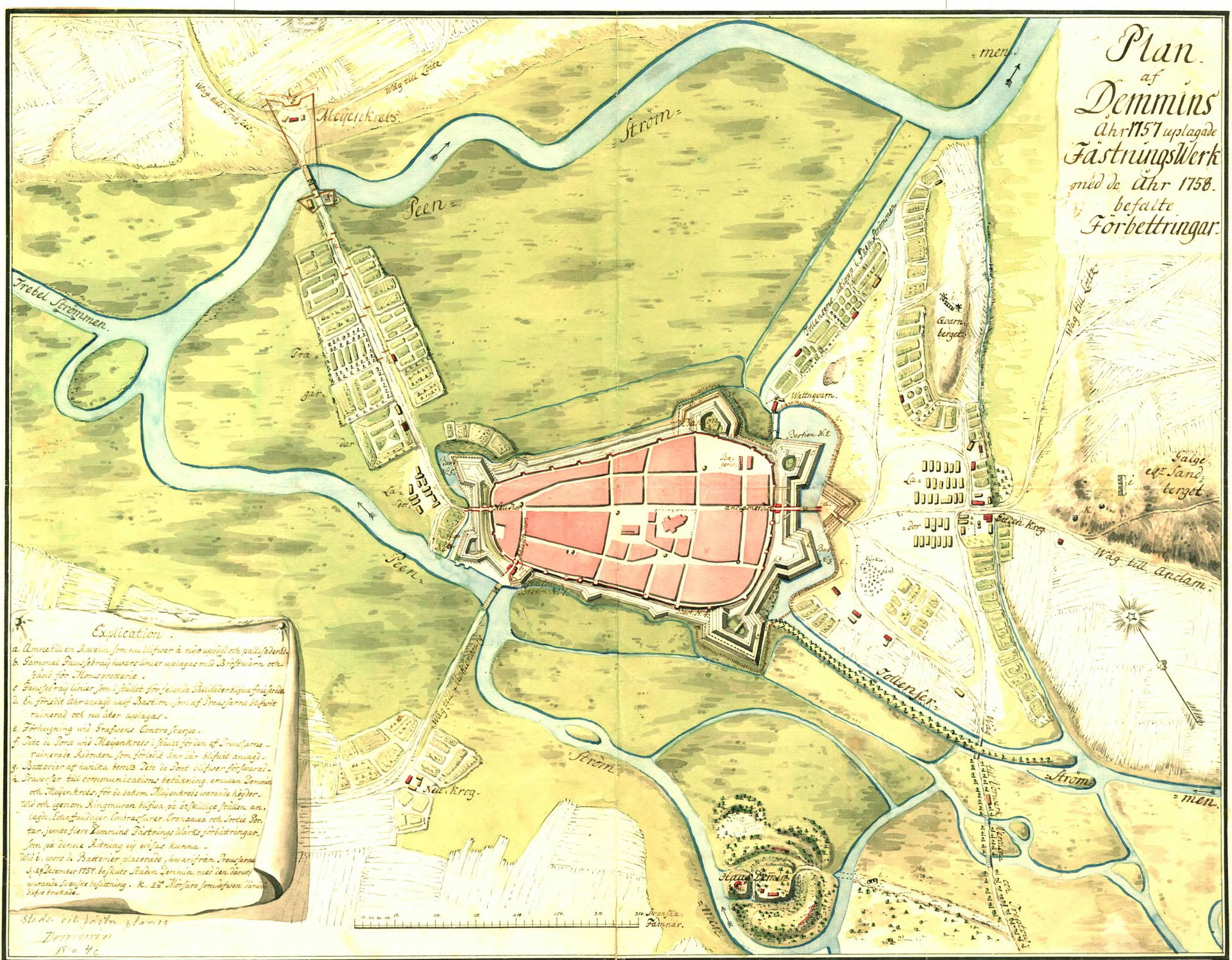 Citymap of Demmin
