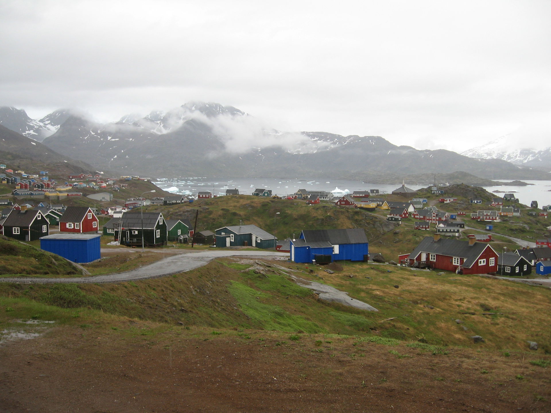 The town of Tasiilaq in southeastern Greenland