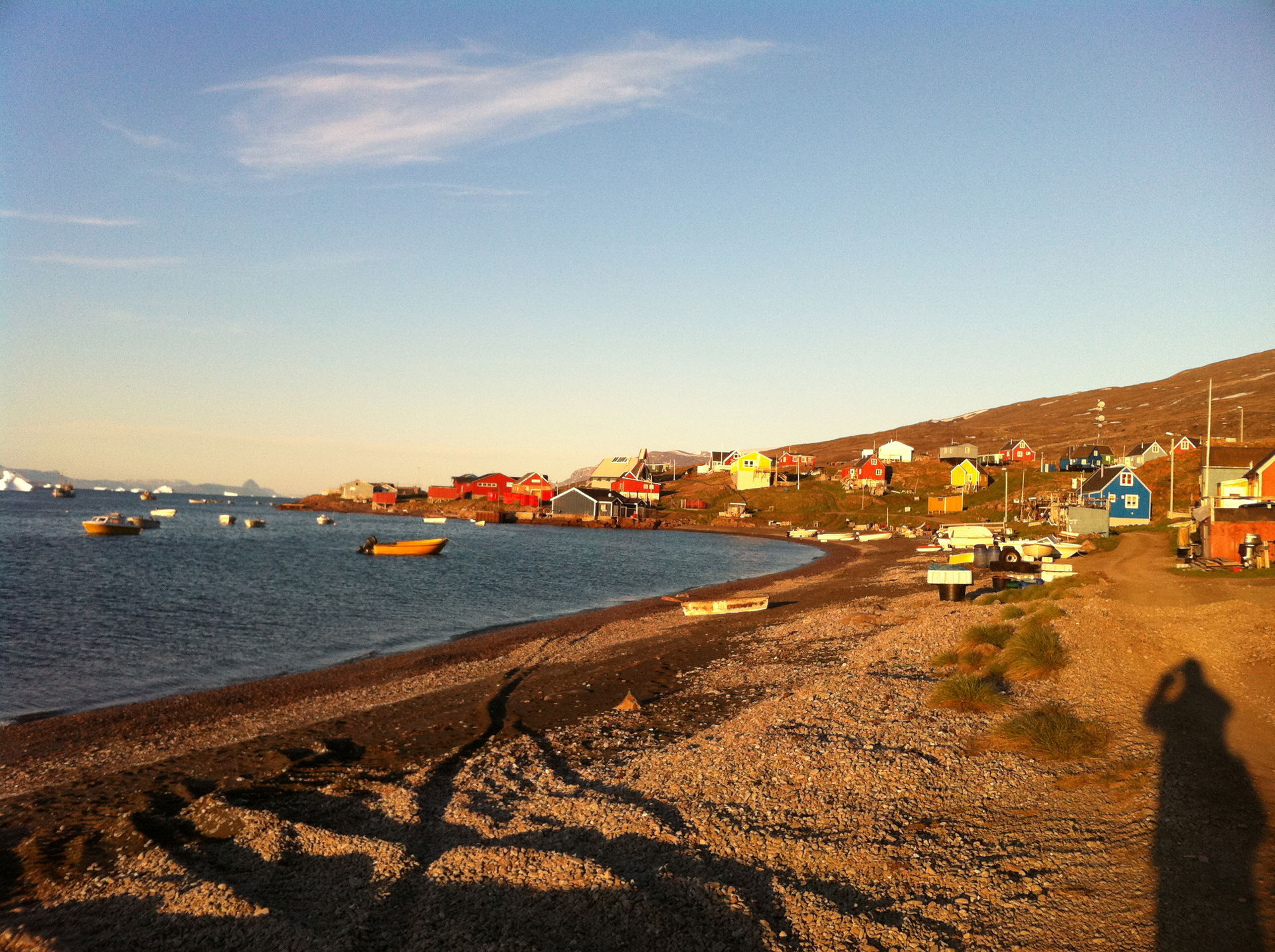 Qaarsut seen at midnight sun