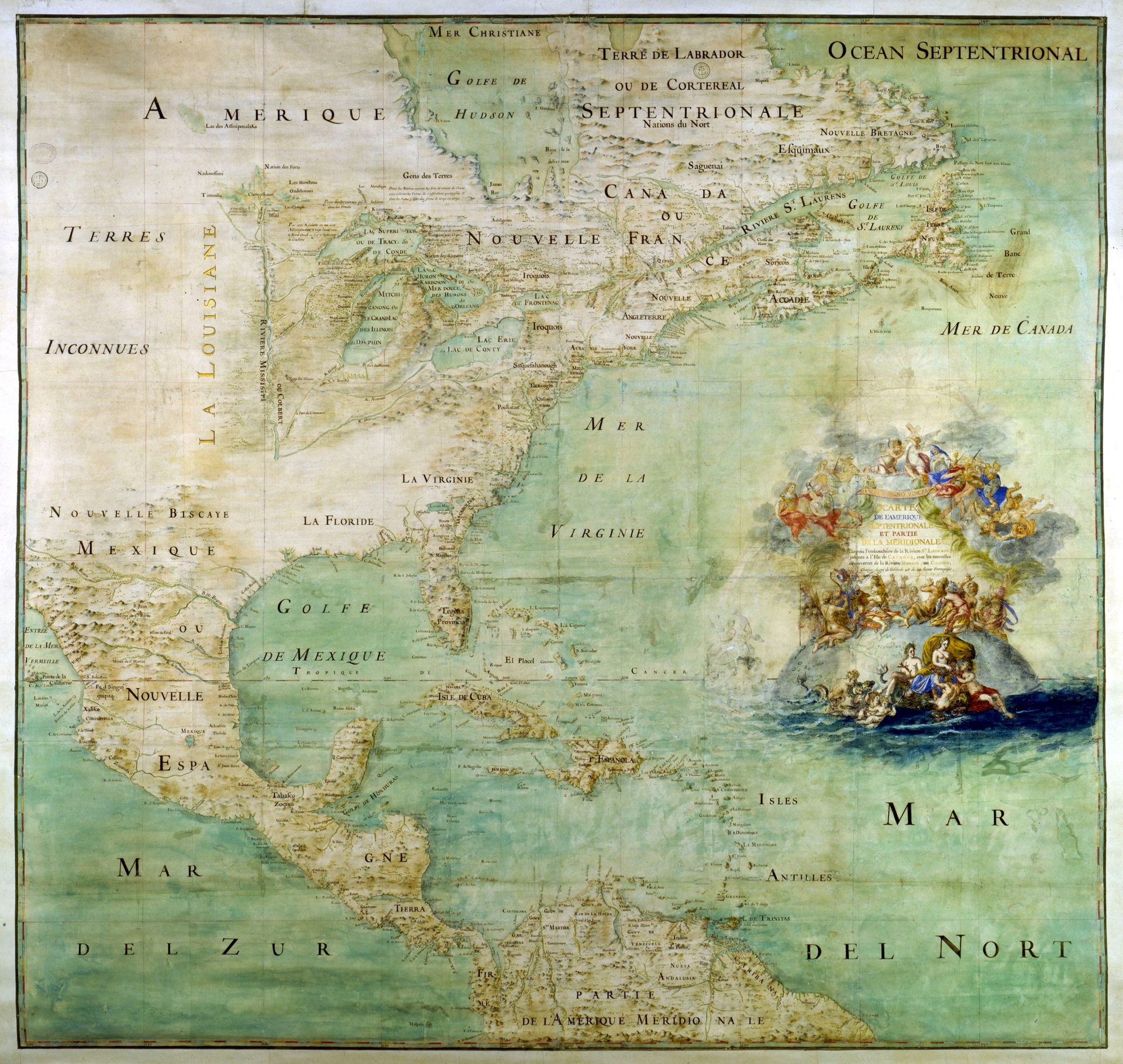 Map of the northern part and parts of the southern parts of the…