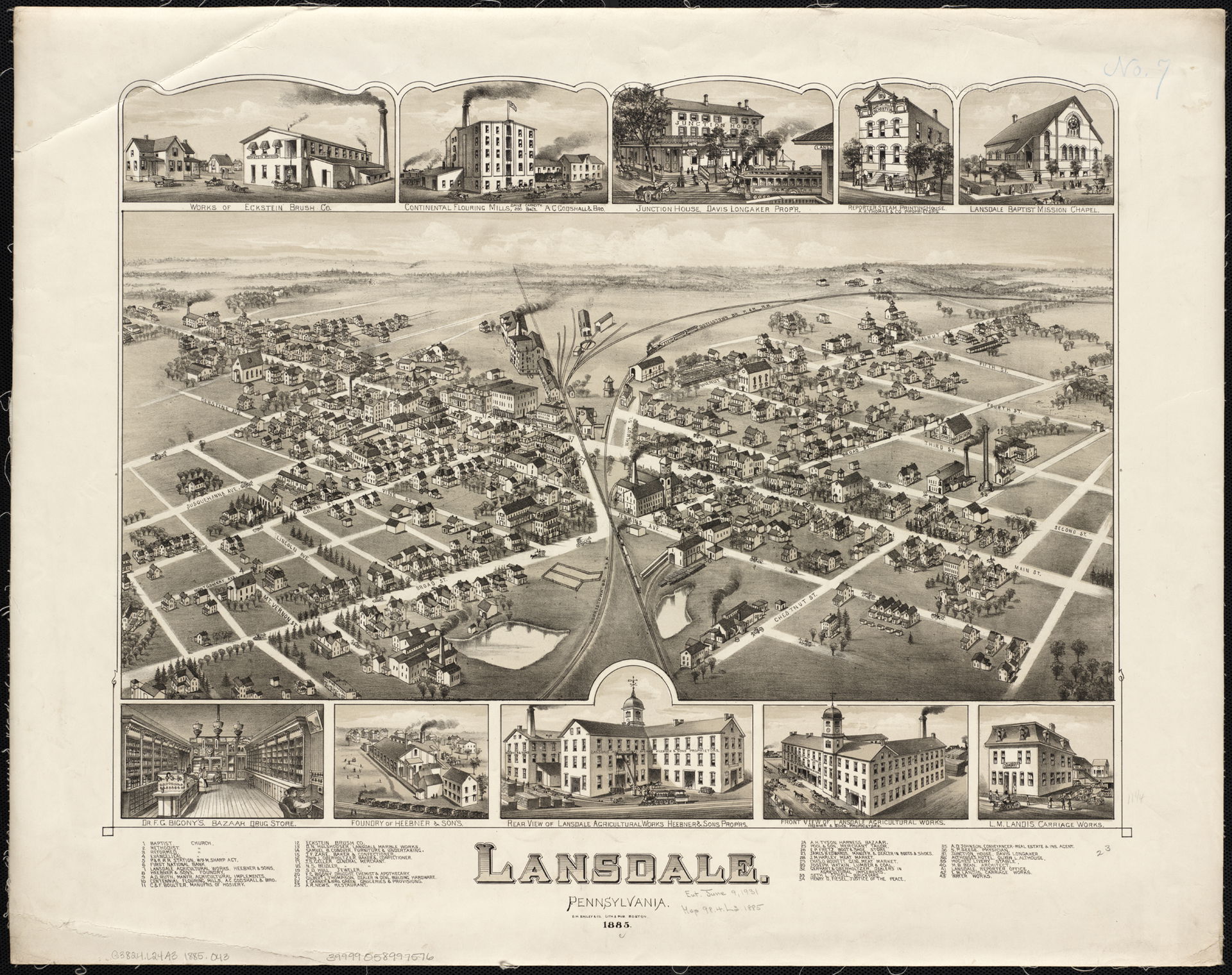 Zoom into this map at maps.bpl.org.
Author: O.H. Bailey &amp; C…