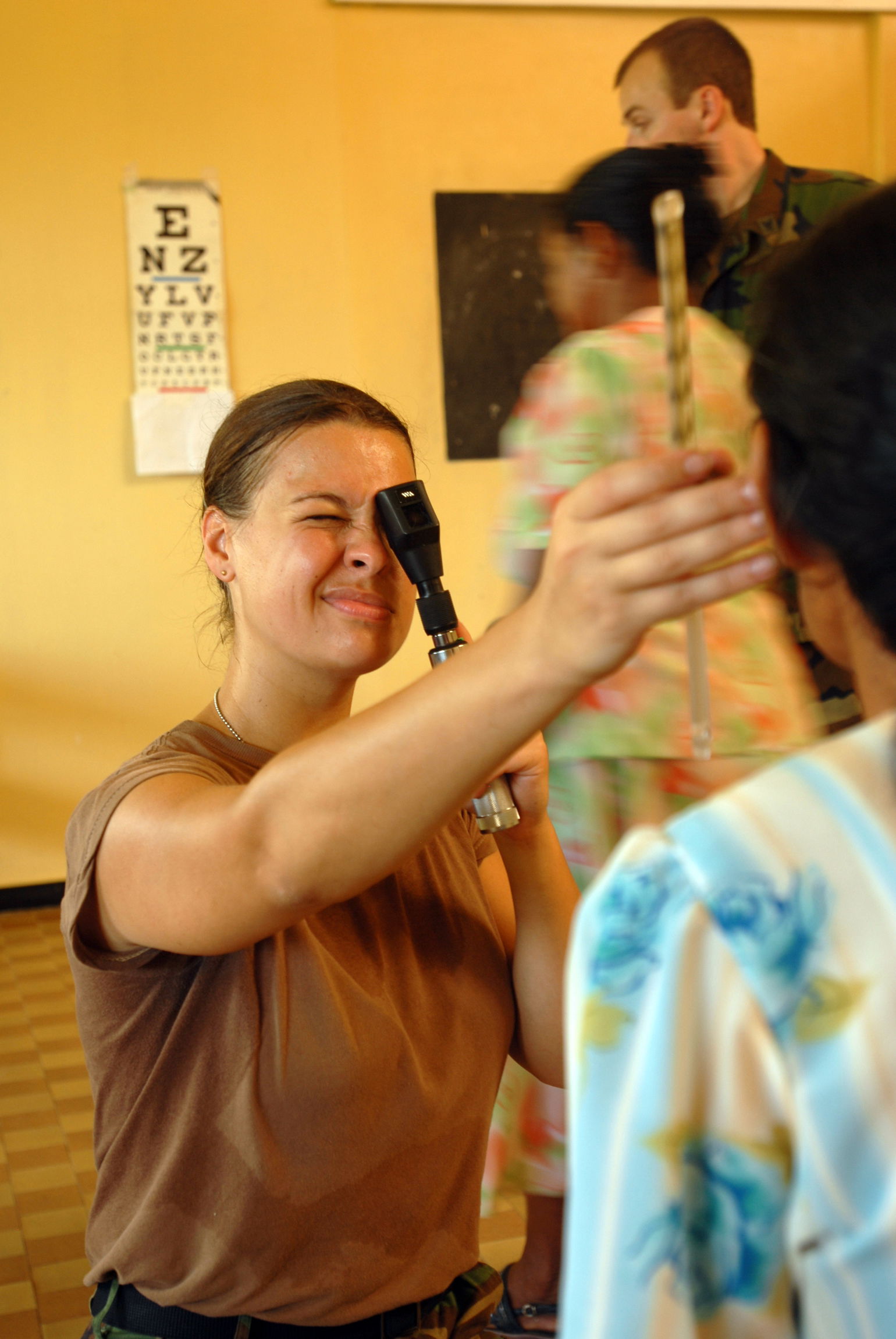 SANTA ROSA, Guyana (Nov. 11, 2008) Lt. Megan Rieman, embarked a…