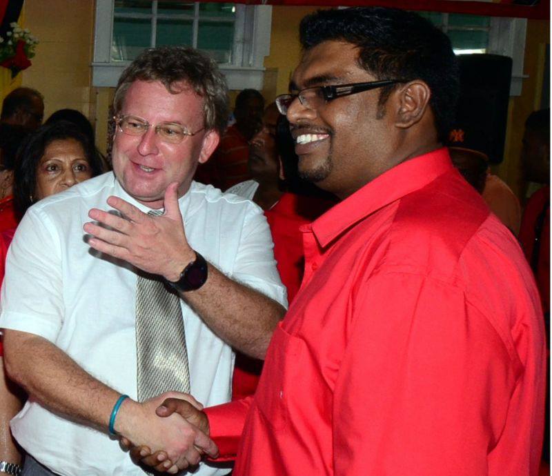 EU Ambassador Robert Kopecky with the Honourable Mr Irfan Ali, …