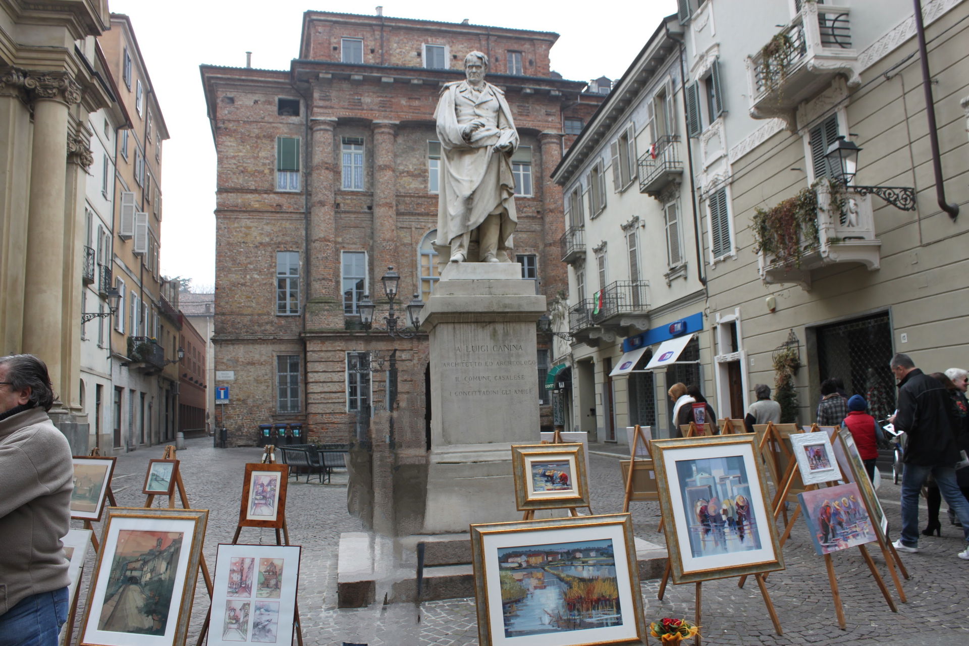 CASALE MONFERRATO STATUE OF LUIGI CANINA