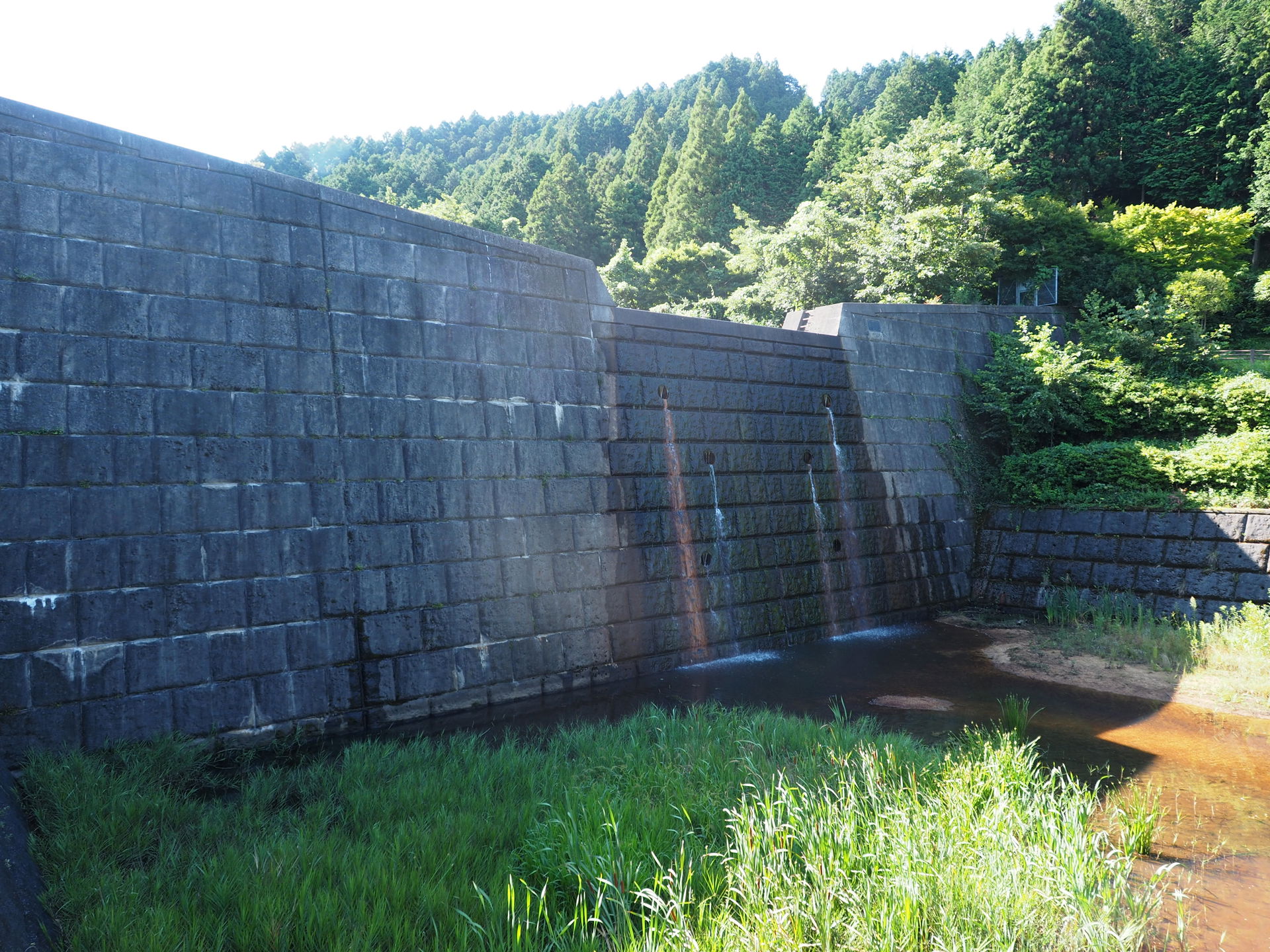Mudslide-control dam, Takama Mizube Park, Koka, Shiga, Japan