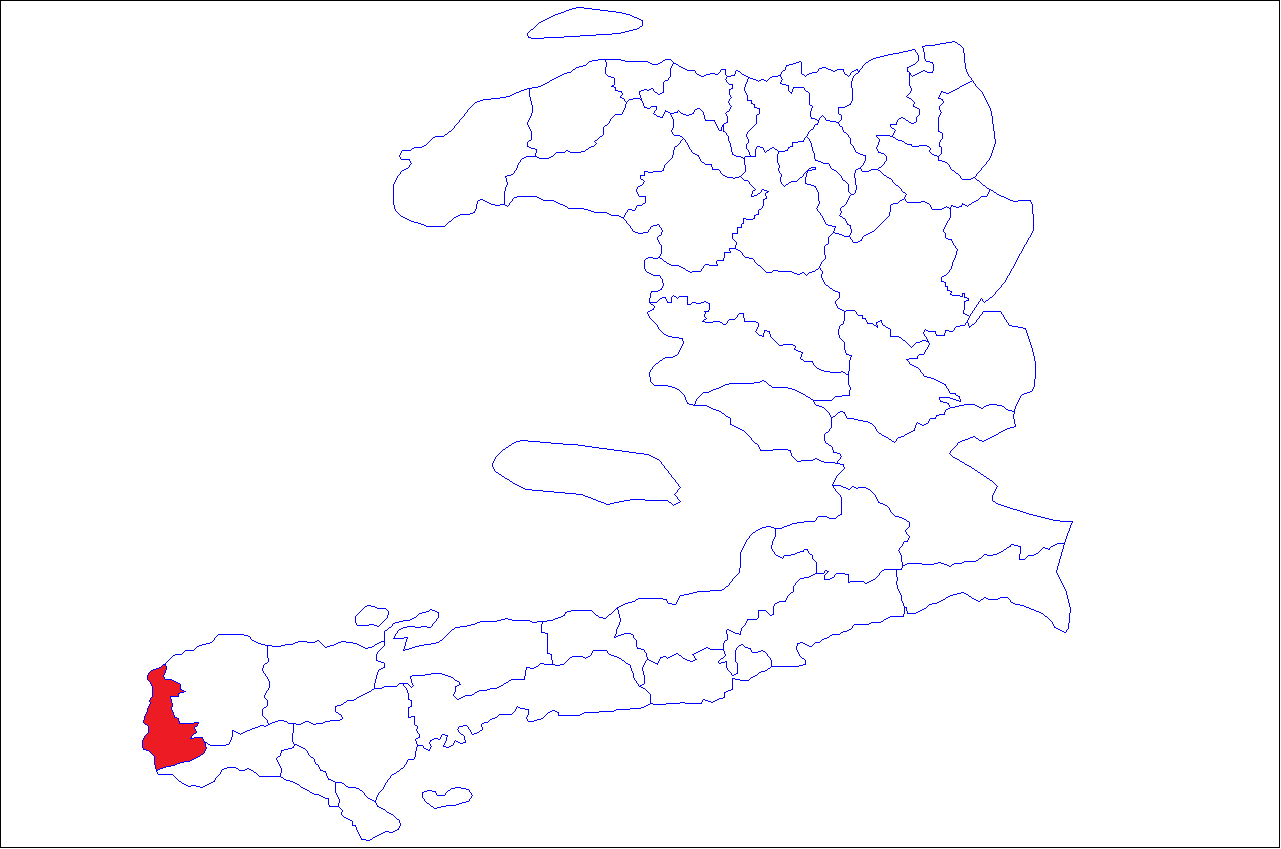 Lage des Arrondissement in Haiti