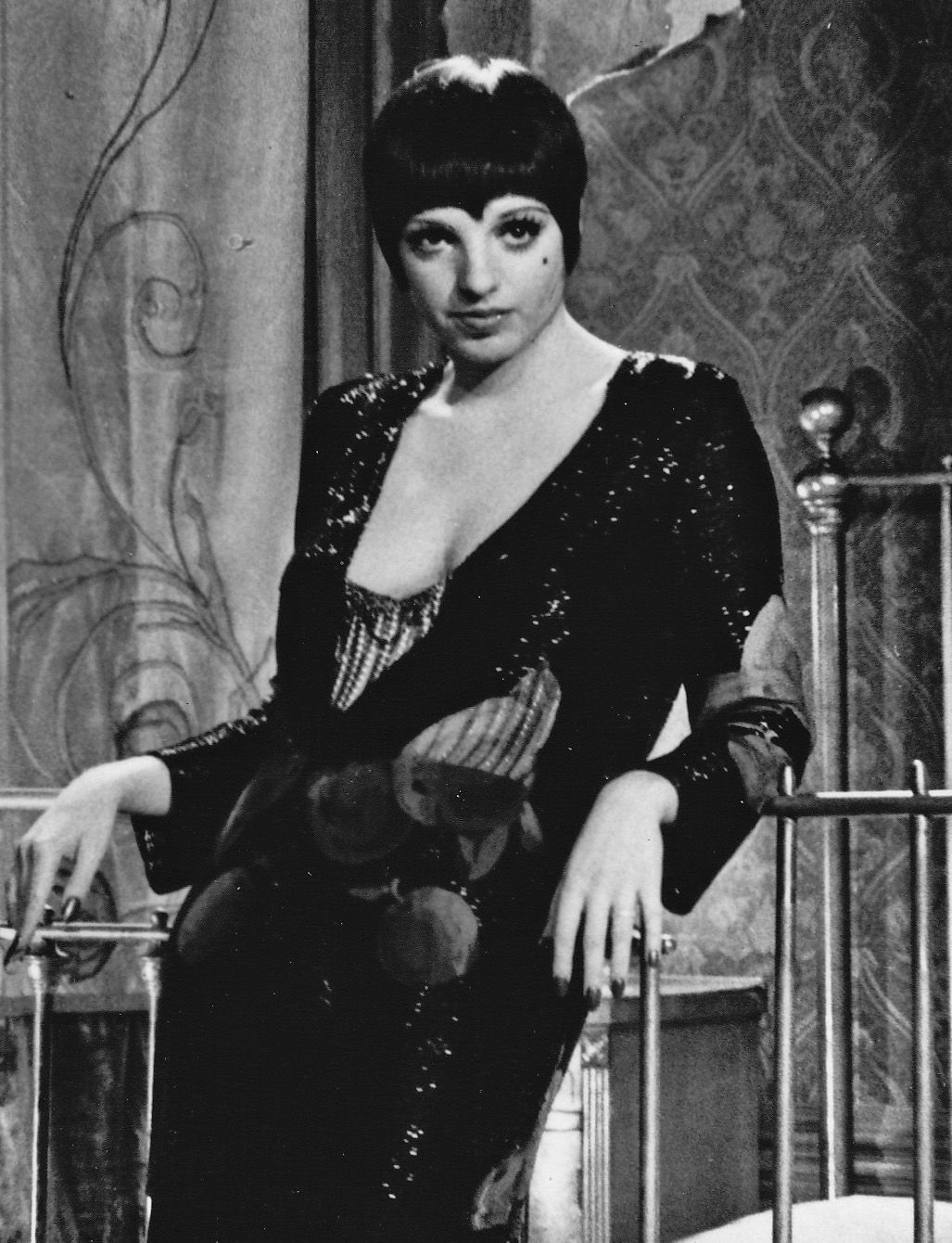 Photo of Liza Minnelli as Sally Bowles from the film Cabaret.