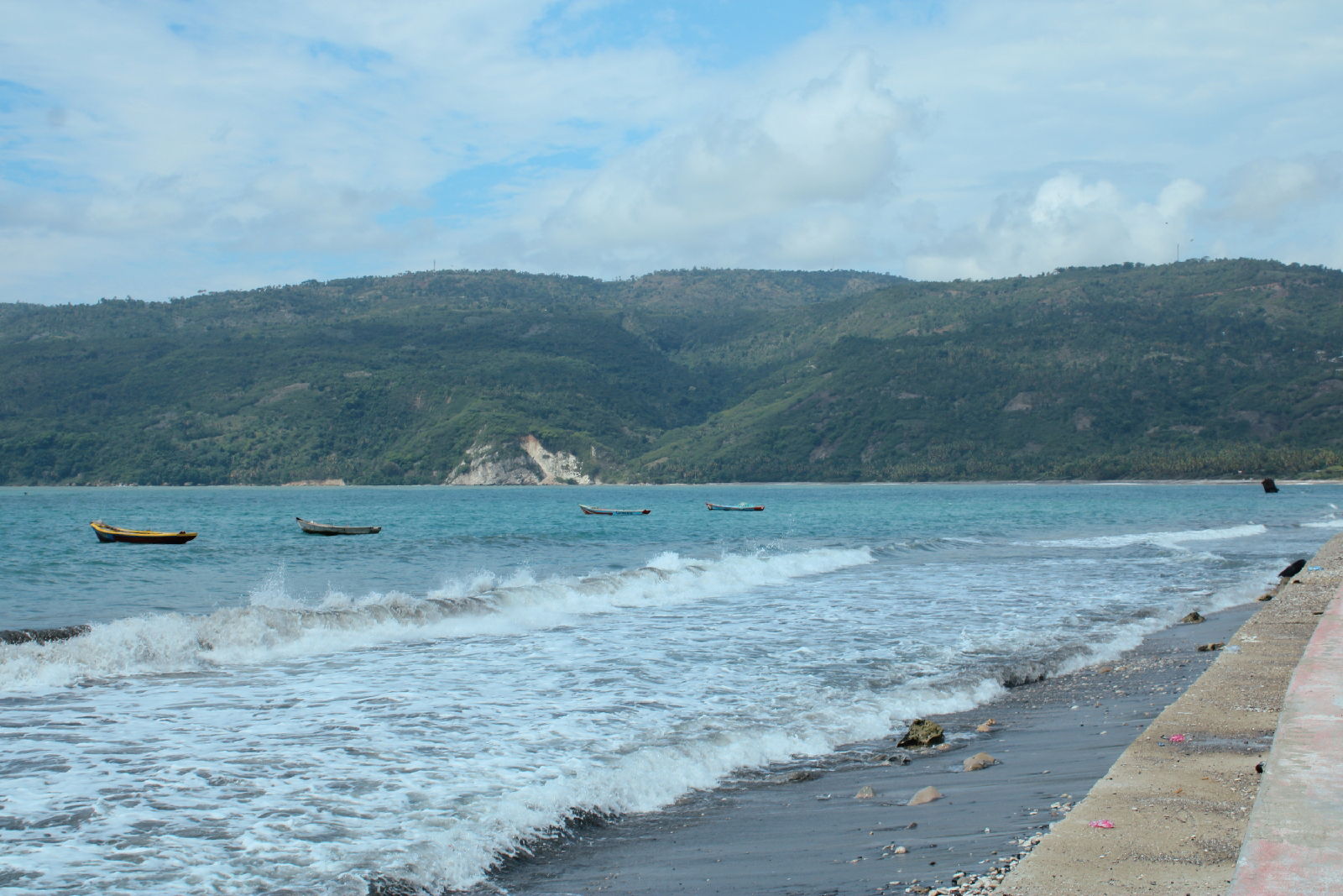 Une vue de la rade de Jacmel