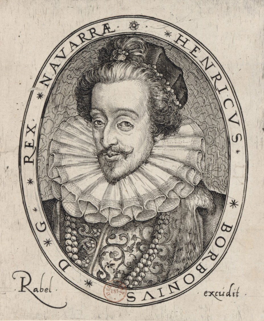 Henri III, roi de Navarre. Gravure de Jean Rabel représentant l…