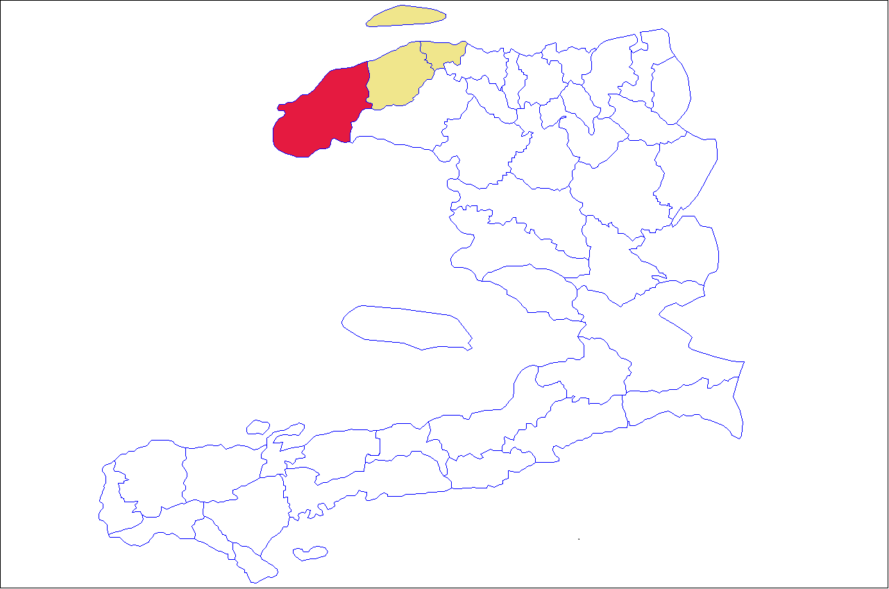 北西県のモール・サン・ニコラ郡の地図。参考資料:Haïti - Nord Ouest - Carte de référence…