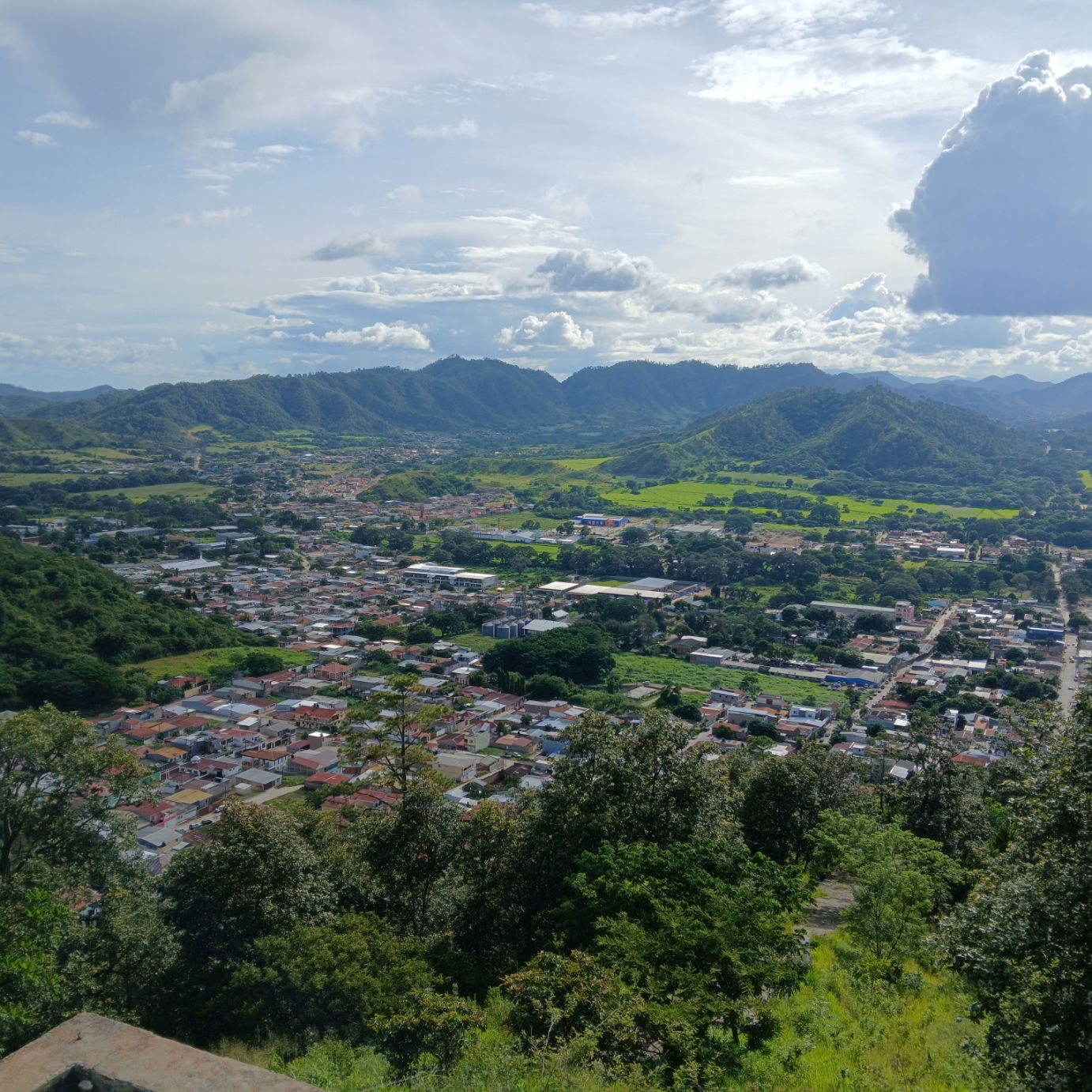 View of the south of the city of Danlí, Honduras