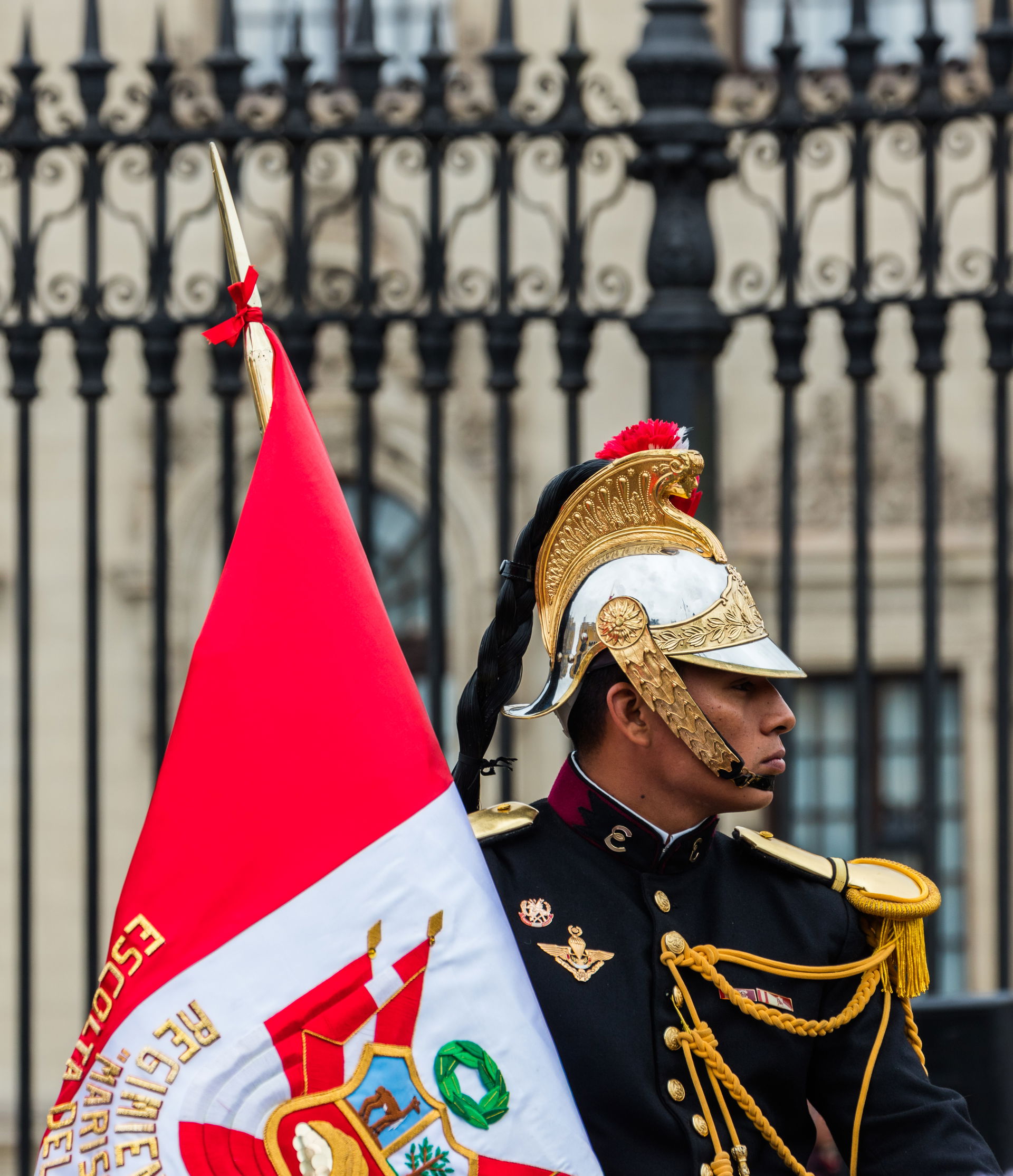 Presidential guard of Peru during Peru's National (Independence…