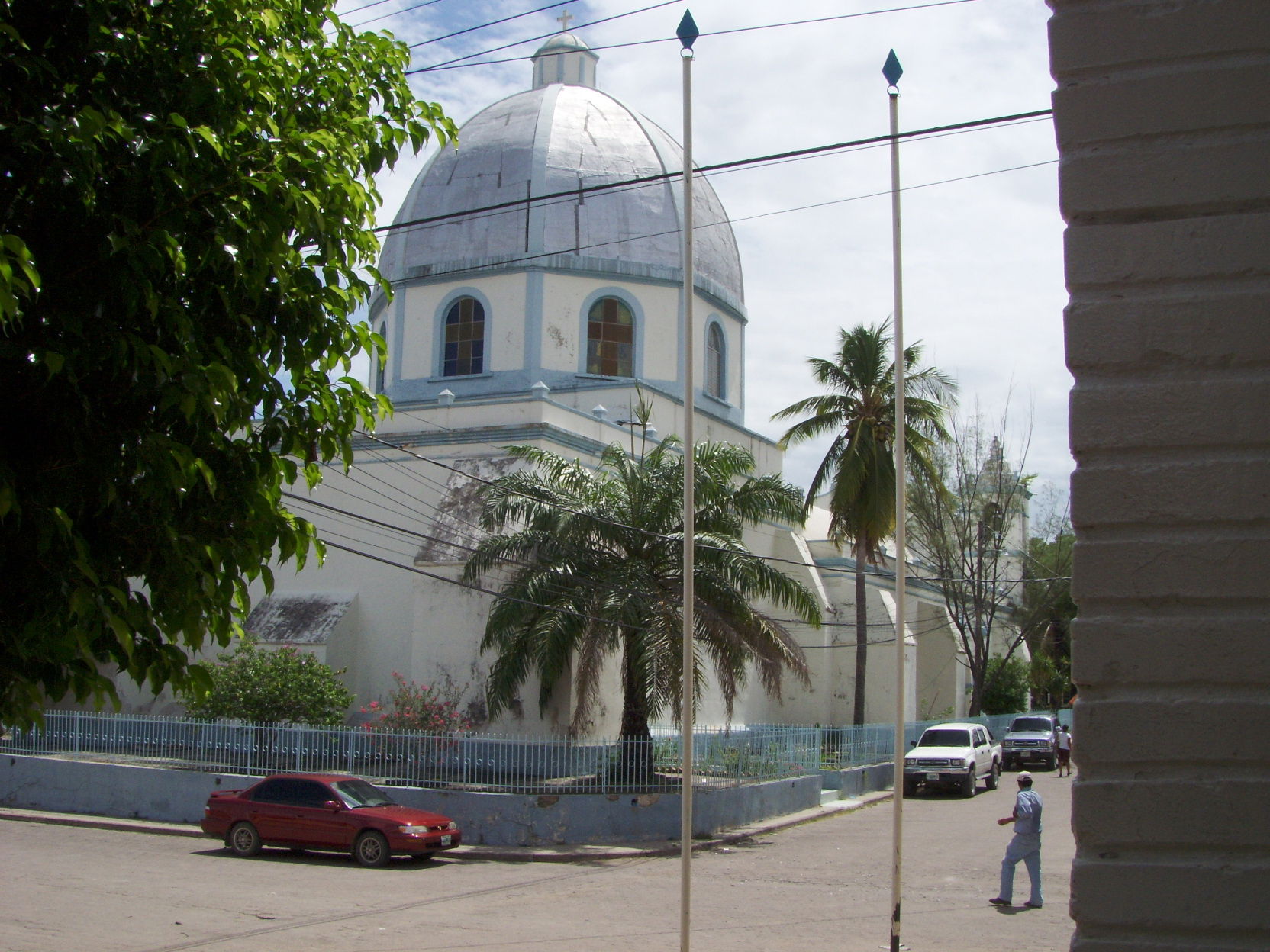 La cùpula de la catedral de Nacaome, Departamento de Valle, Hon…