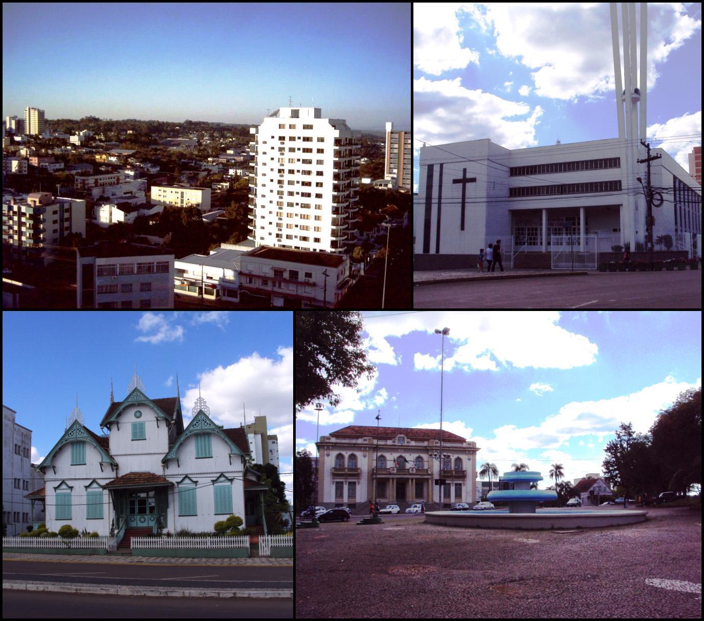 Montage of Erechim, Rio Grande do Sul, Brazil.