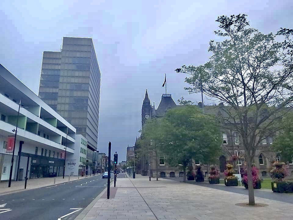 My own photo showing Middlesborough Town Hall and Albert Street…