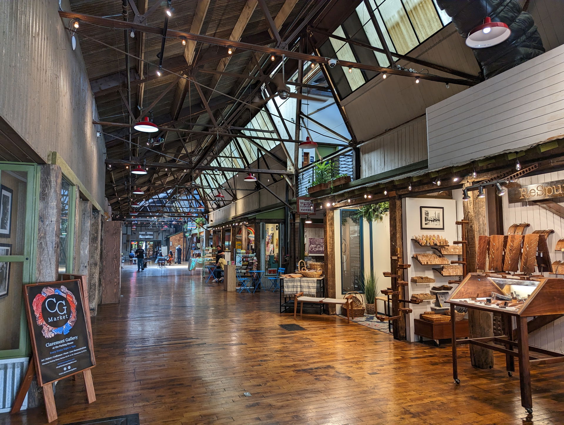 Interior of the Claremont Packing House, a former citrus packin…
