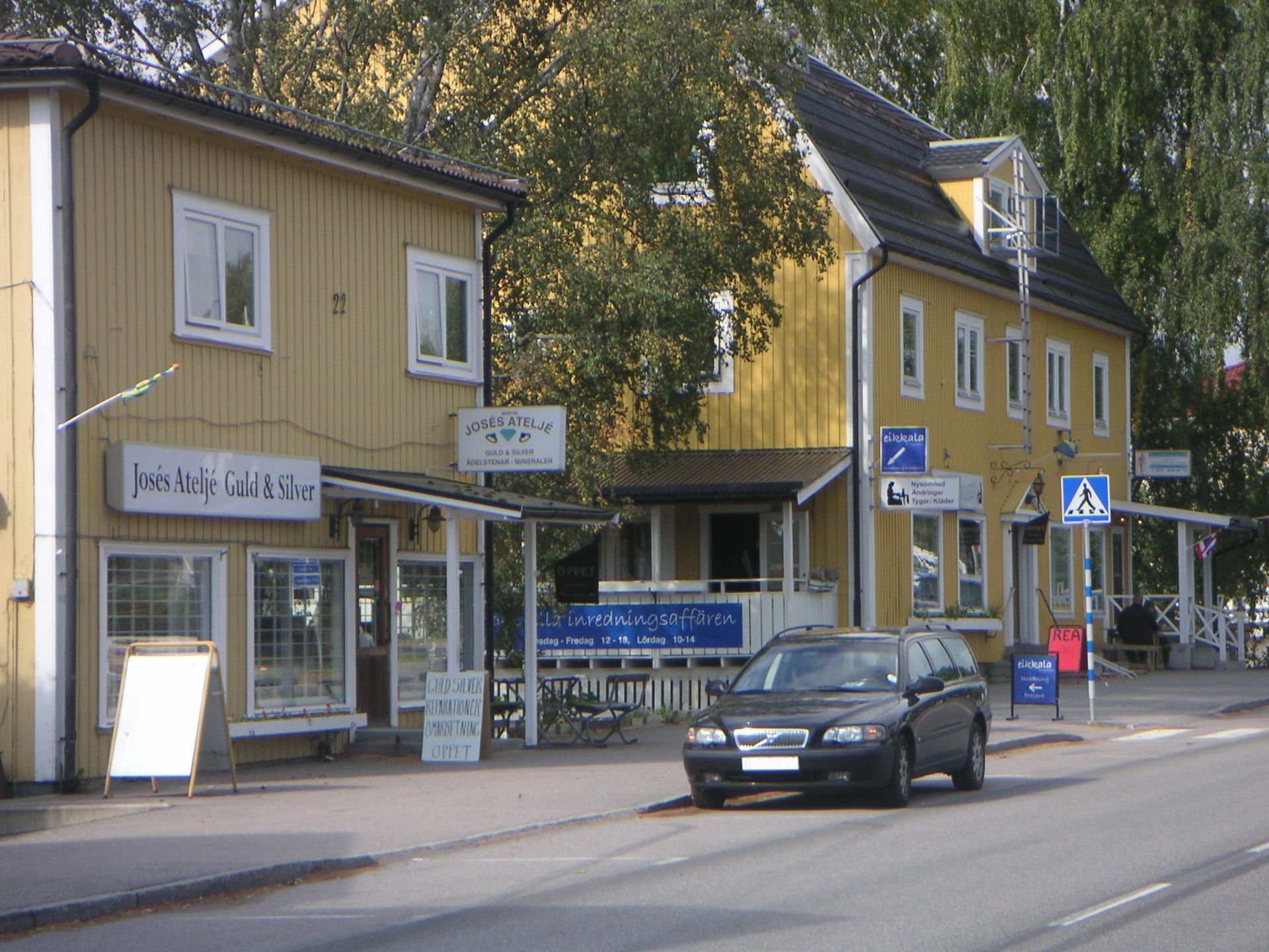 Street in the older parts of Bålsta in Håbo Municipality, Uppsa…