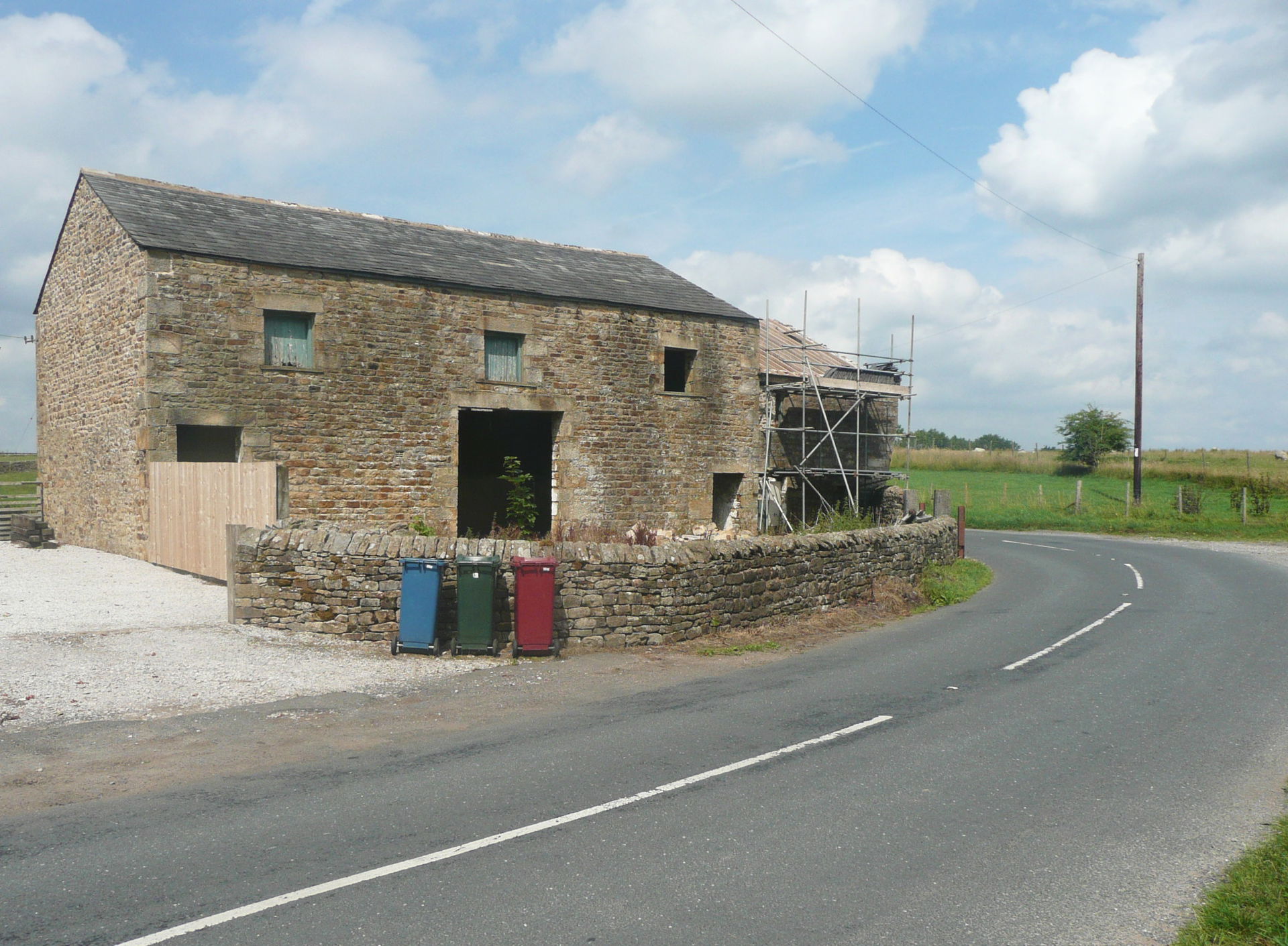 Barn conversion in progress, Brock Thorn, Easington