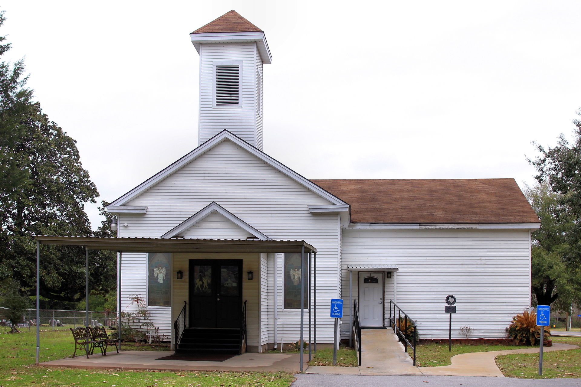The Shepherd United Methodist Church in Shepherd, Texas. It was…