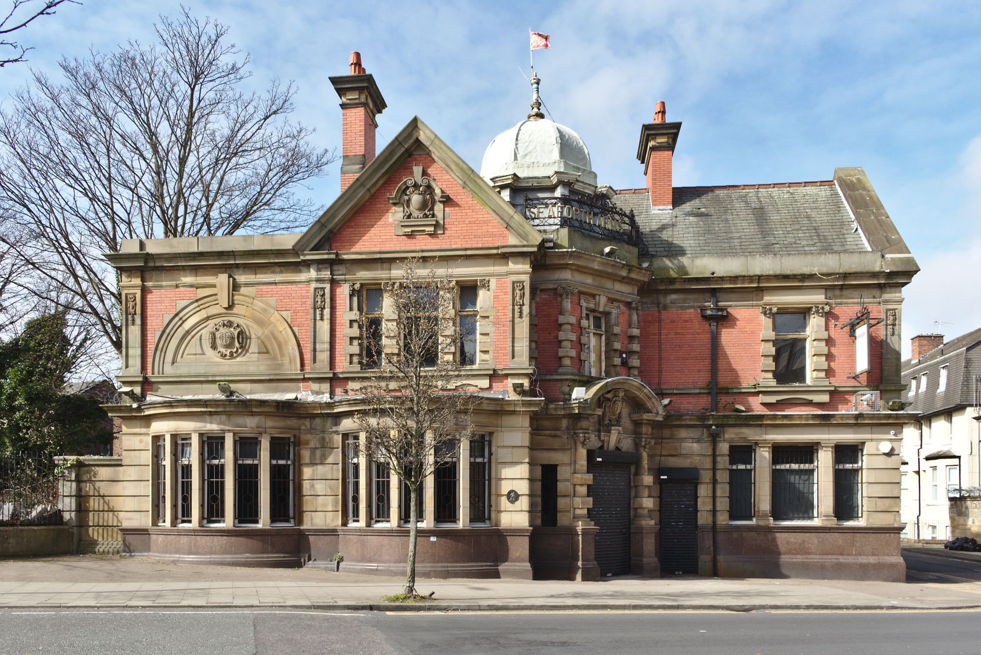 Front elevation of the Grade II listed Seaforth Arms Hotel.