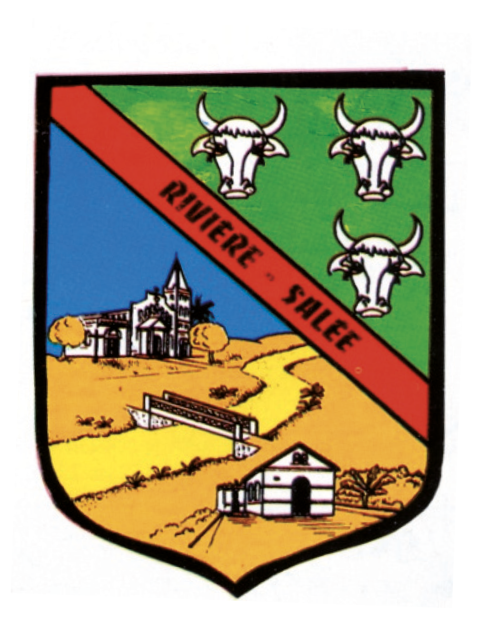 Blason de la ville de Rivière-Salée