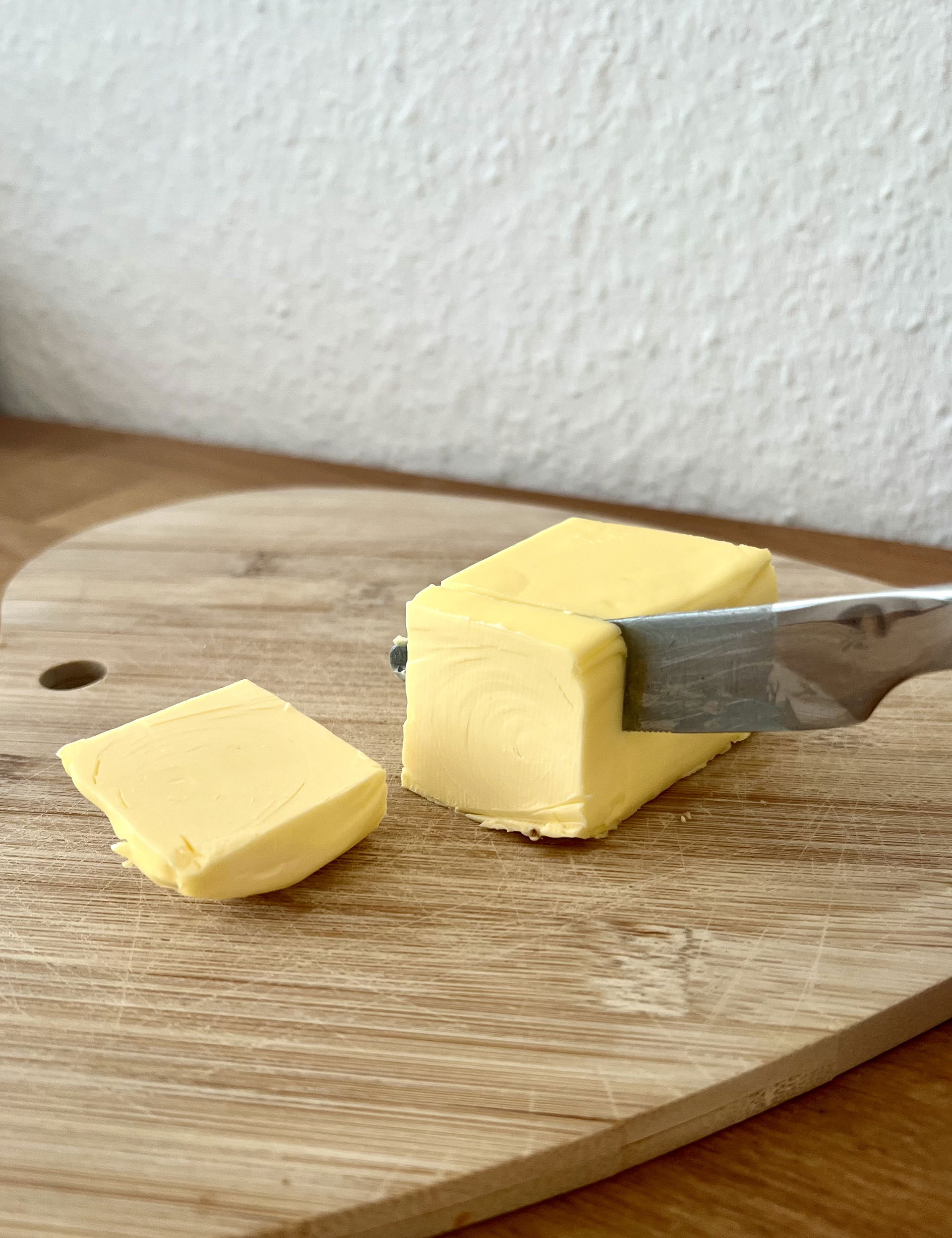 Schneiden von Butter
