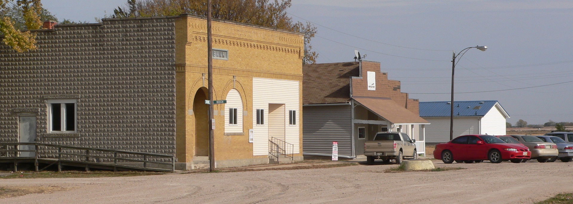 Downtown Linwood, Nebraska.