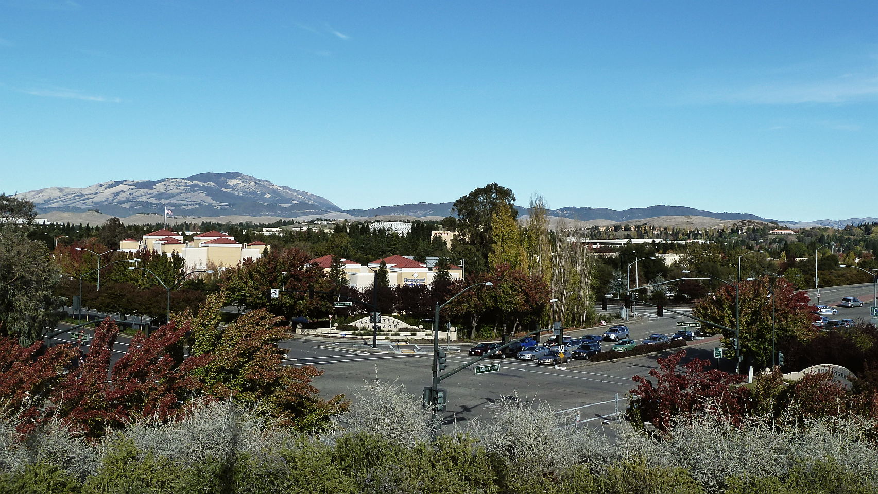 A view of San Ramon, USA, taken from Memorial Park on a late au…