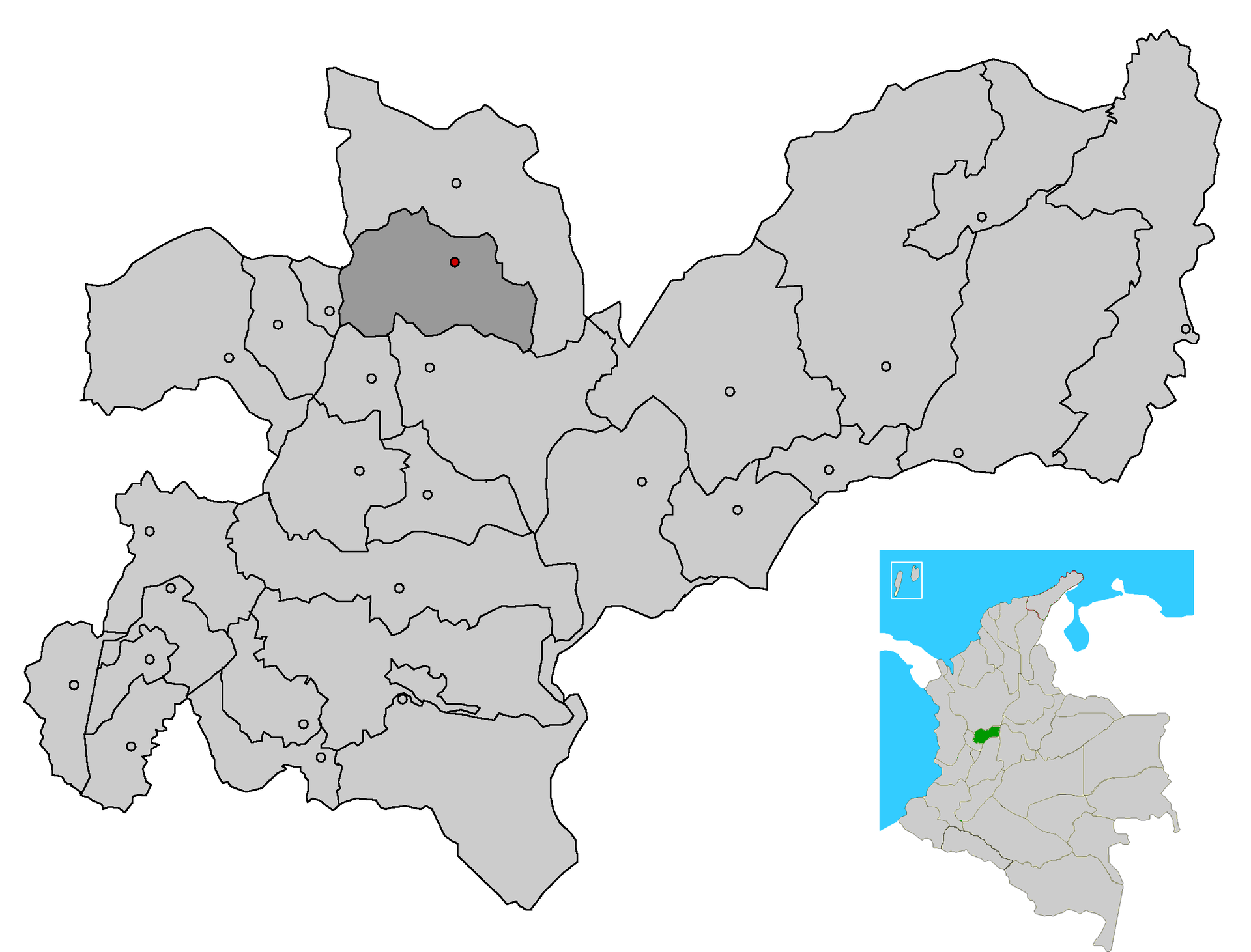 Image depicting map location of the town and municipality of Pa…