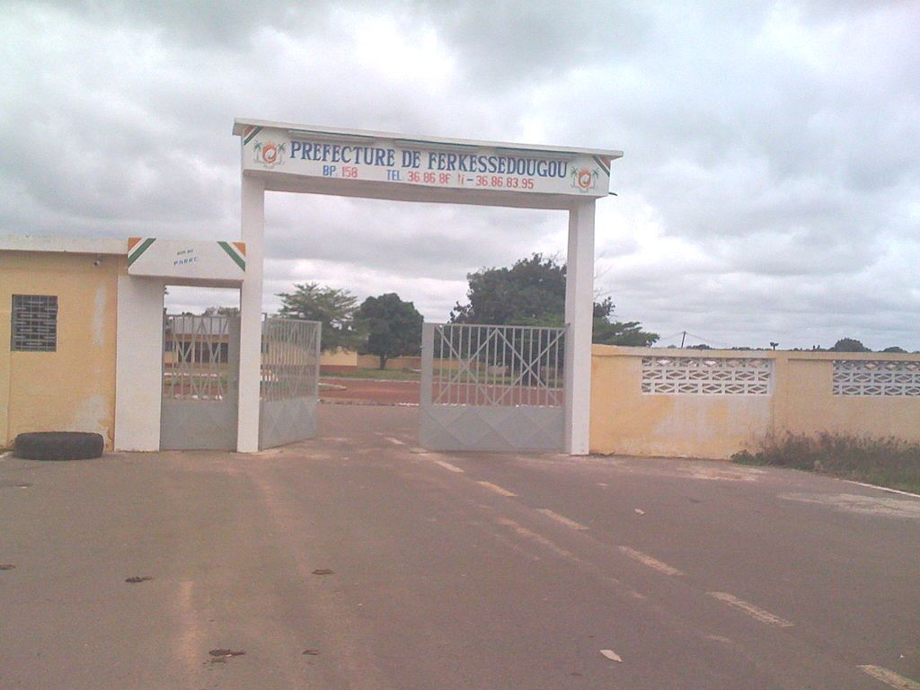 Entrée principale de la préfecture de Ferkessédougou, Côte d'Iv…