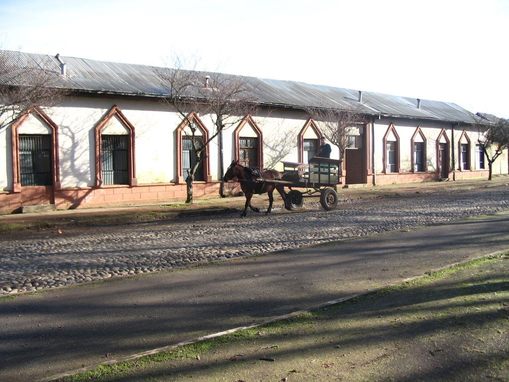 Vista Cara poniente Plaza san Ignacio de Loyola-Ñuble-Chile, se…