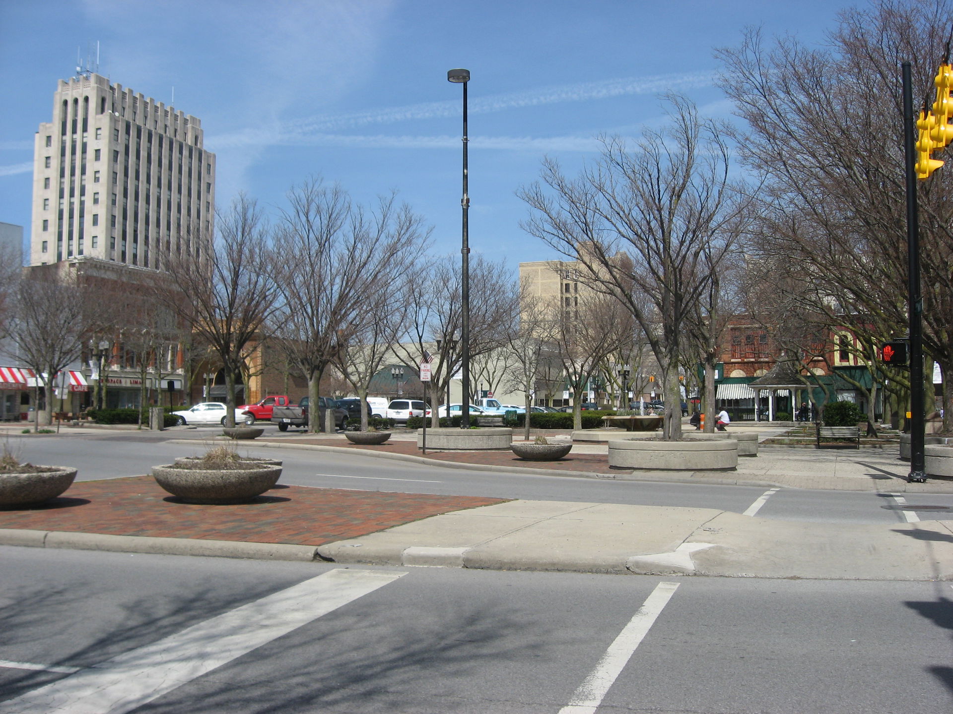 Public Square in downtown Lima, Ohio, United States, seen from …