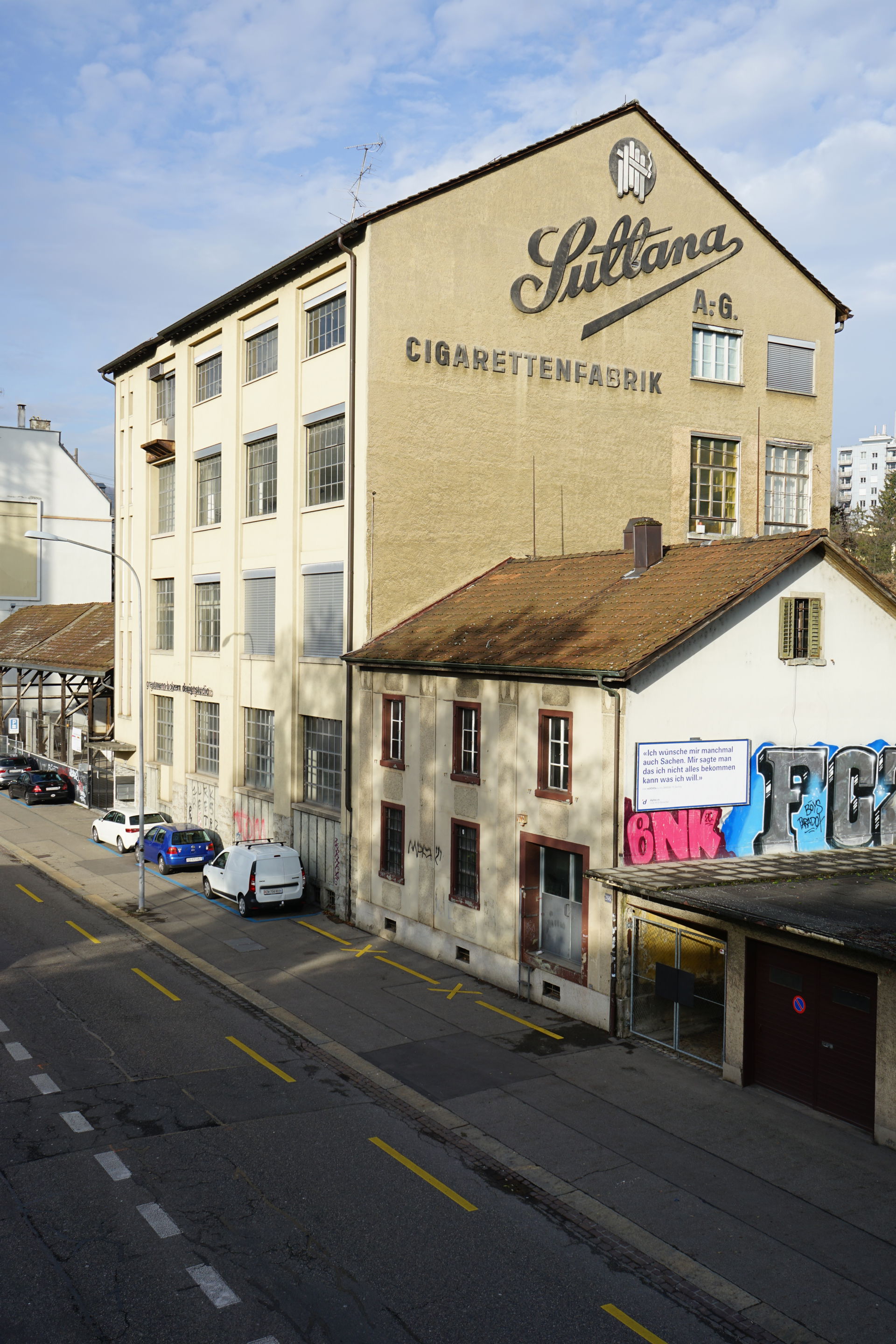 Former Sullana cigarettes factory in Zurich
