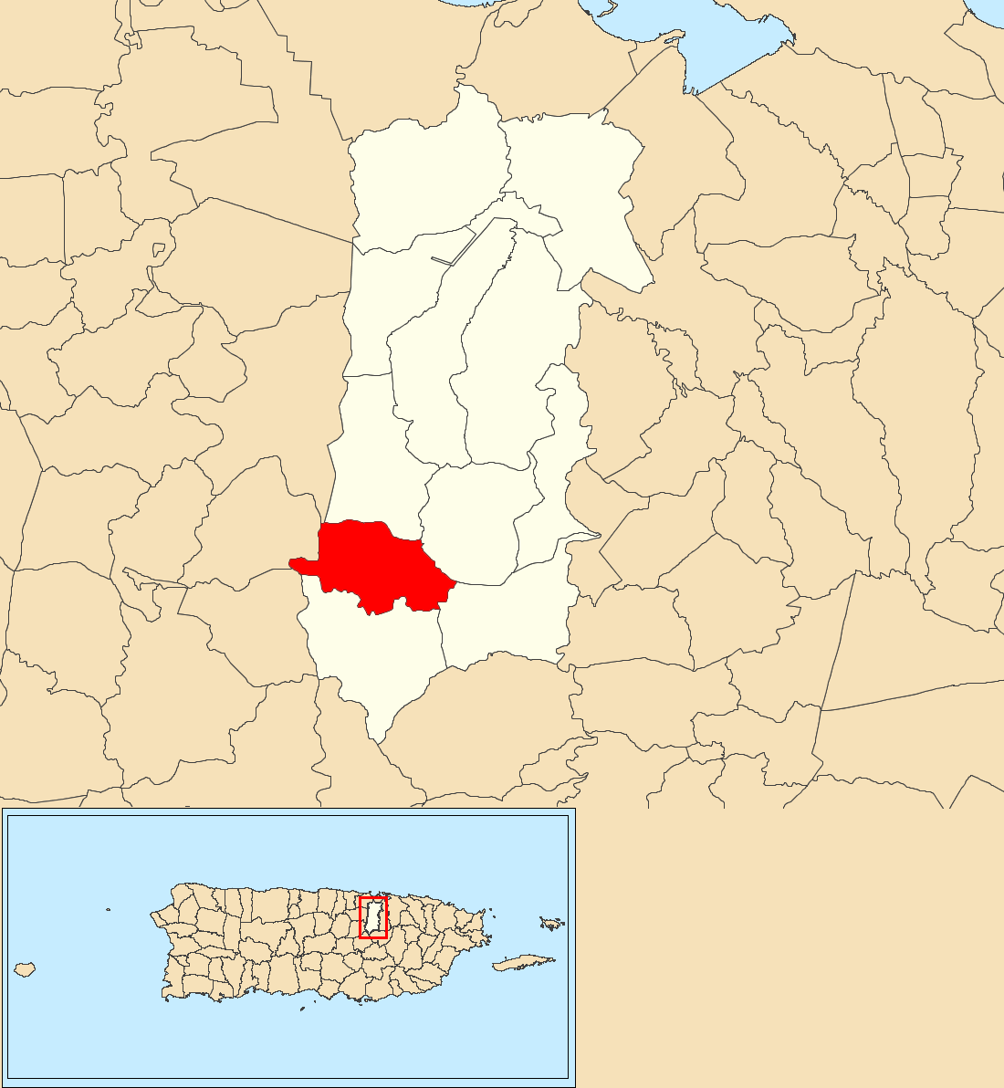 Dajaos, Bayamón, Puerto Rico locator map