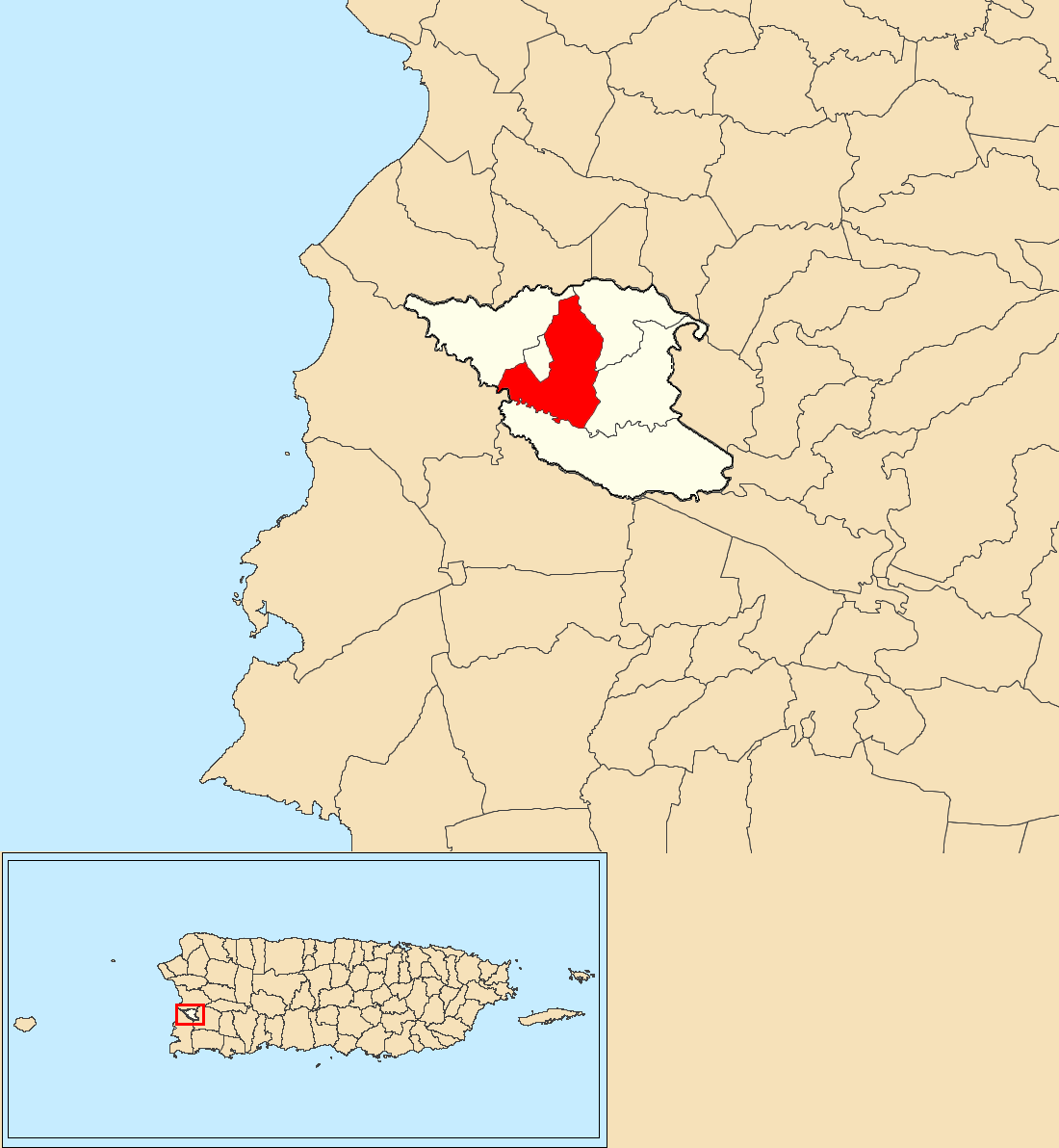 Hormigueros, Hormigueros, Puerto Rico locator map