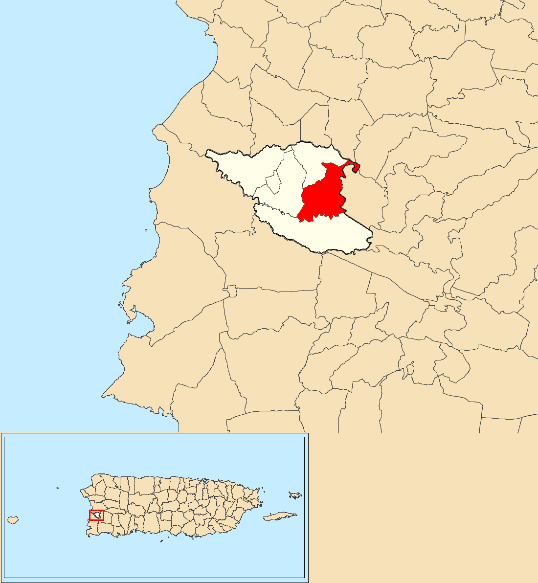 Lavadero, Hormigueros, Puerto Rico locator map