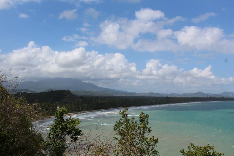 Humacao Reserve and Sierra de Luquillo in the background.