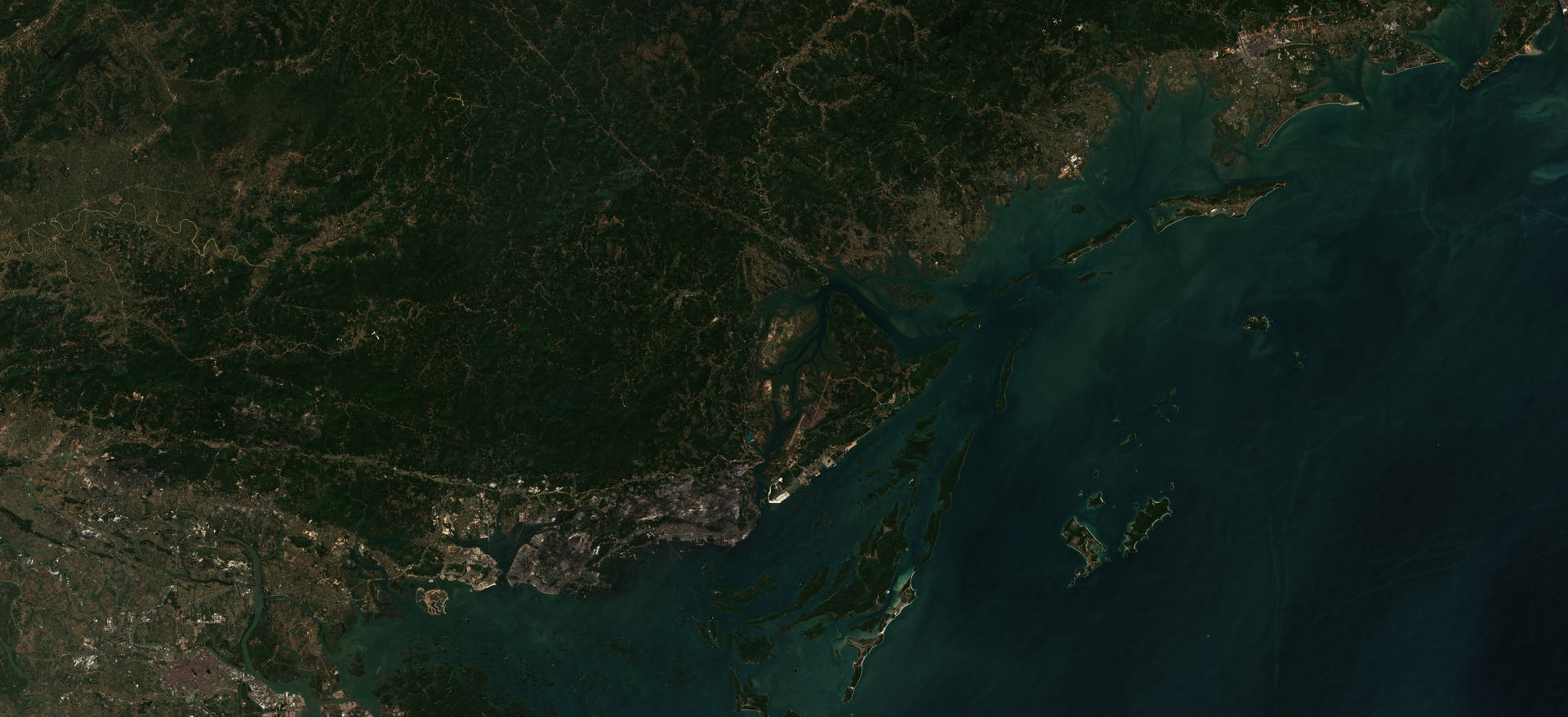 Satellite picture of Quảng Ninh Province
