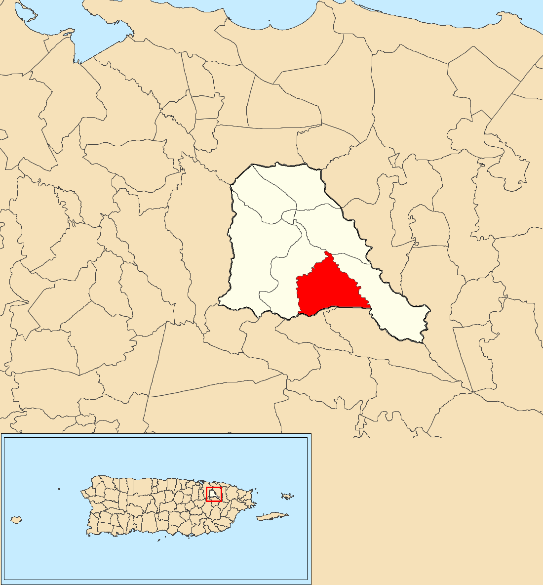 Quebrada Negrito, Trujillo Alto, Puerto Rico locator map