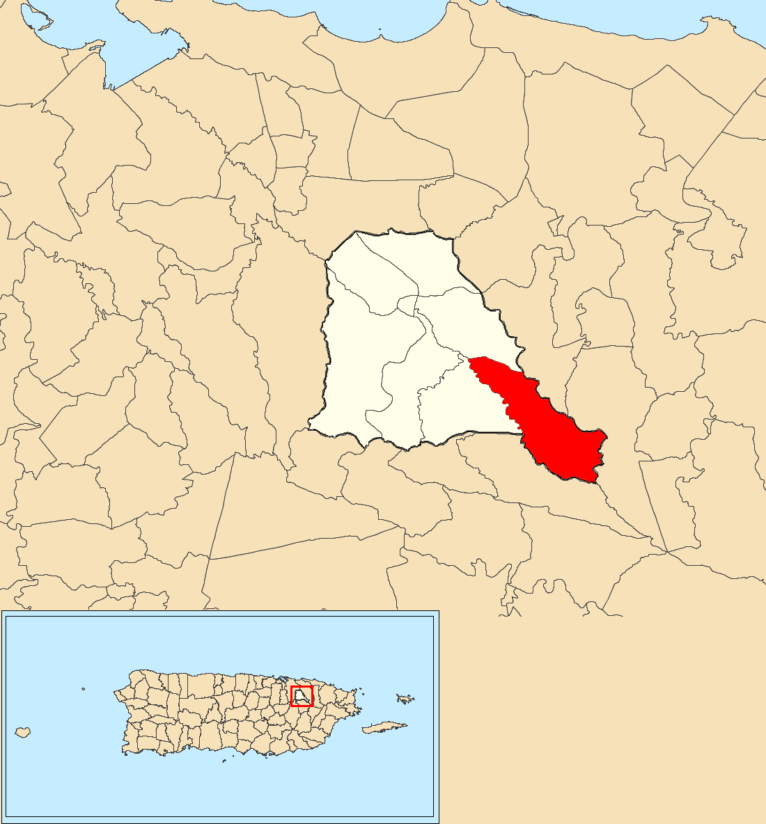 Quebrada Grande, Trujillo Alto, Puerto Rico locator map
