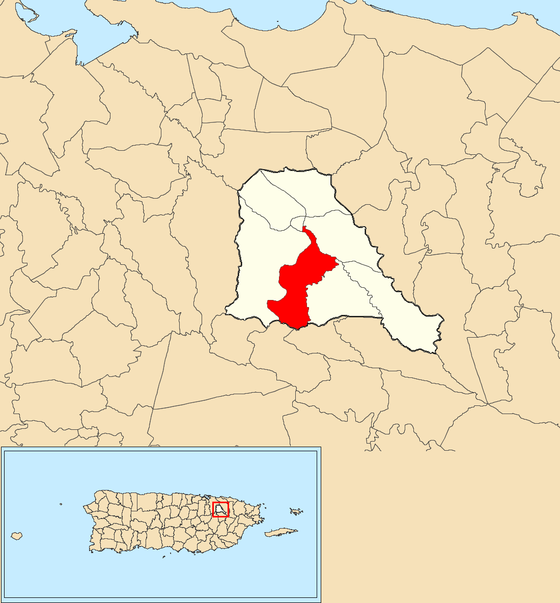 La Gloria, Trujillo Alto, Puerto Rico locator map