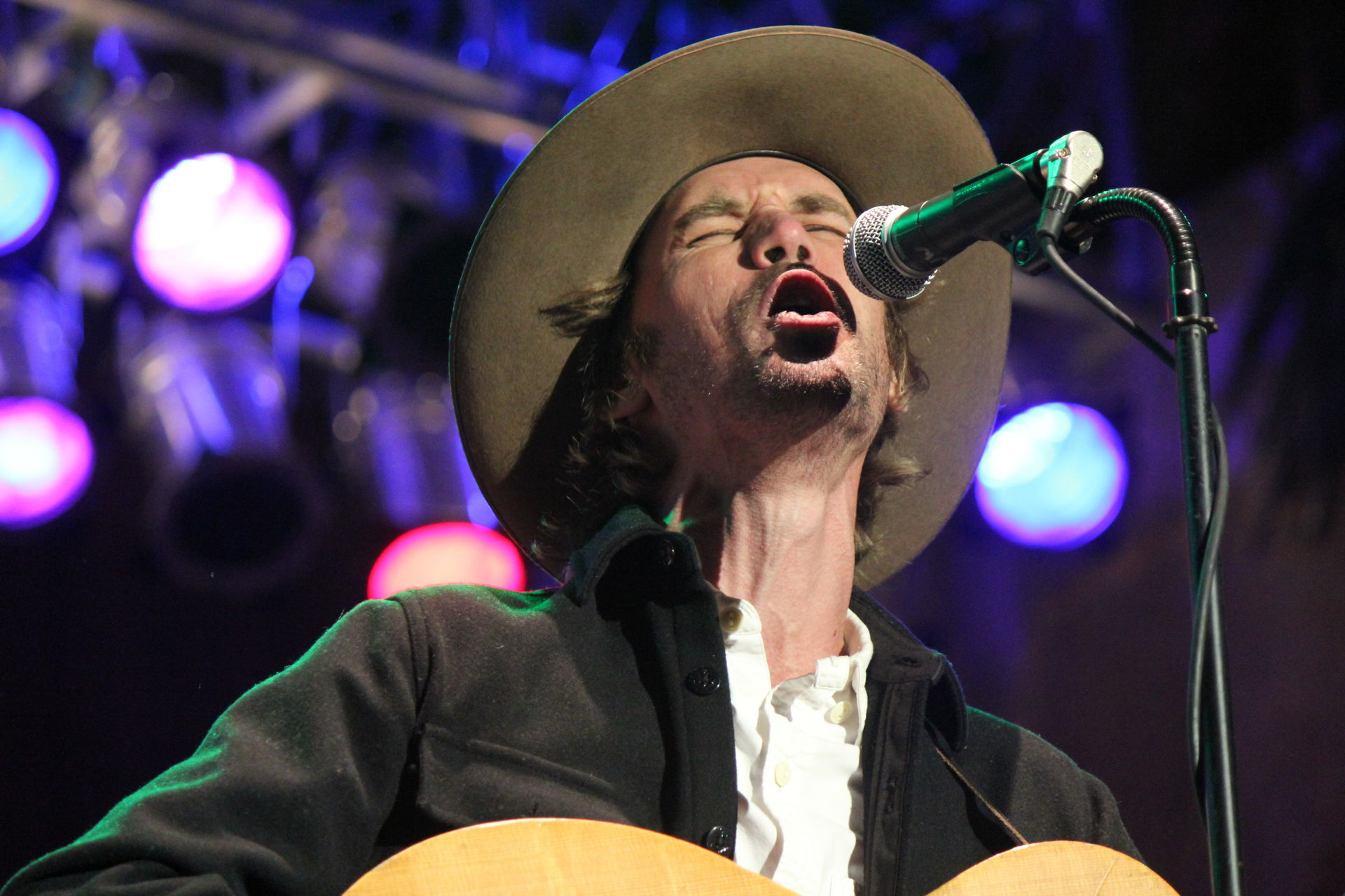 Willie Watson plays guitar with Old Crow Medicine Show at the 3…