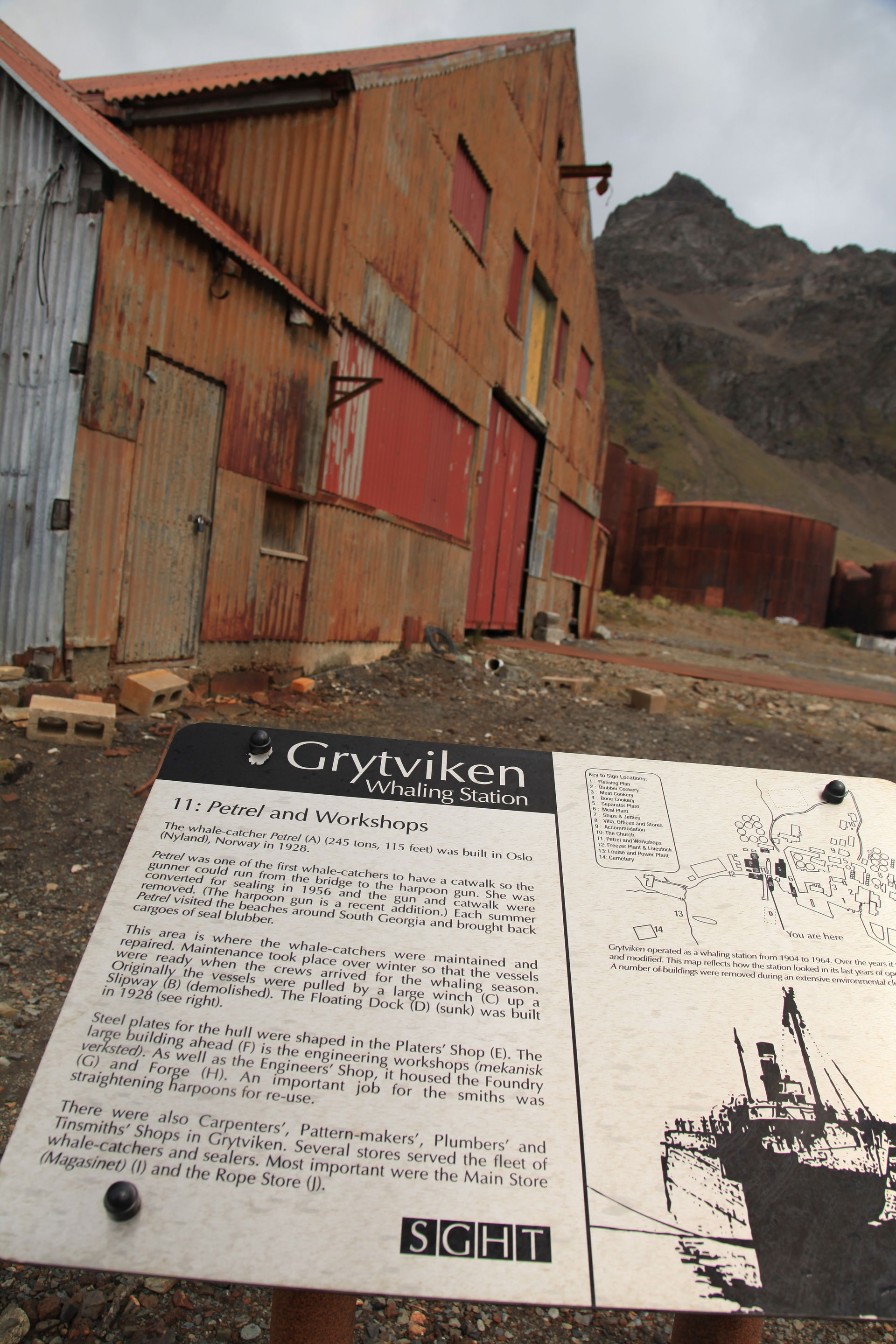 Workshops at Grytviken Whaling Station
