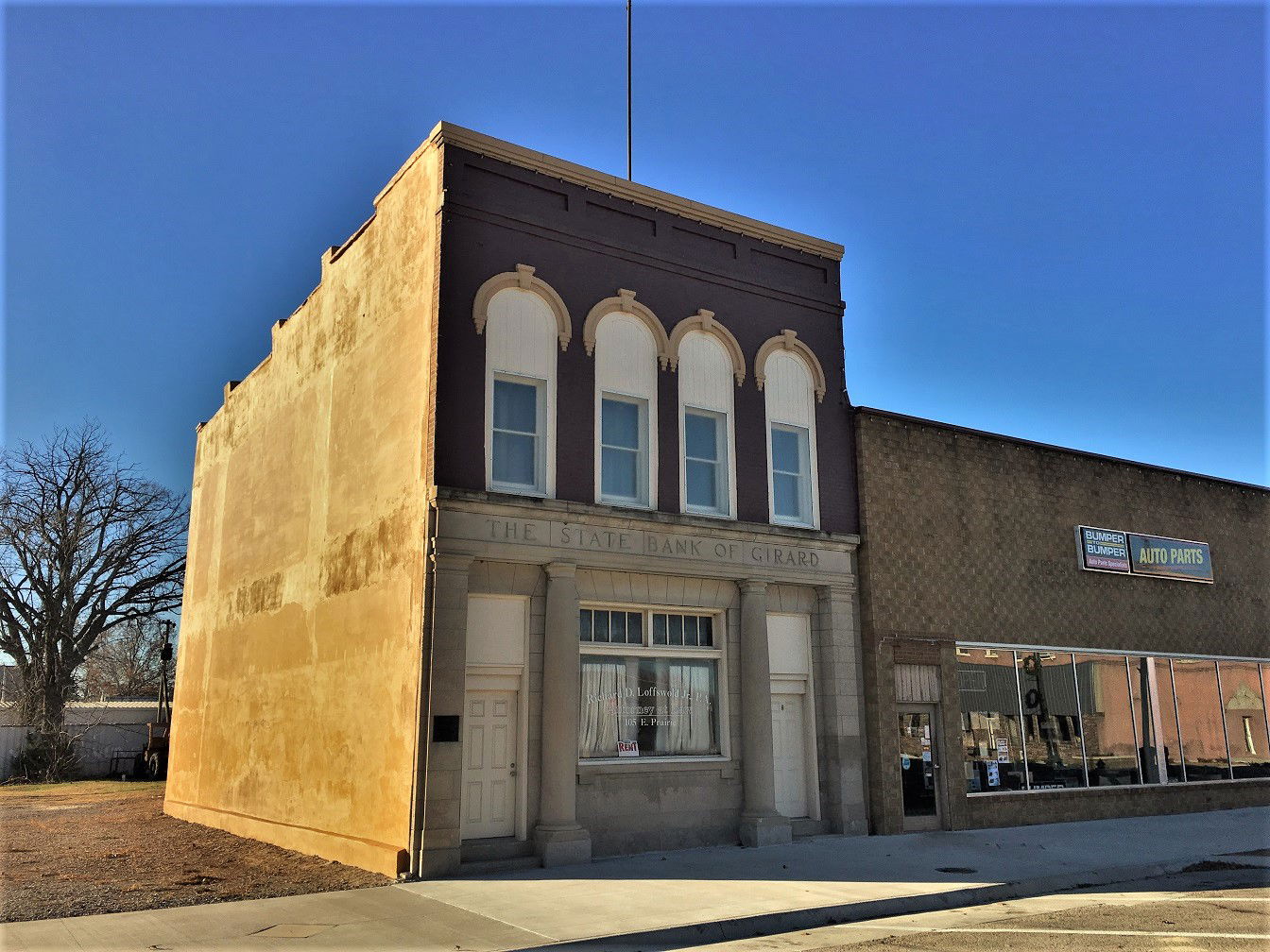 State Bank of Girard Site is currently used as commercial spac…