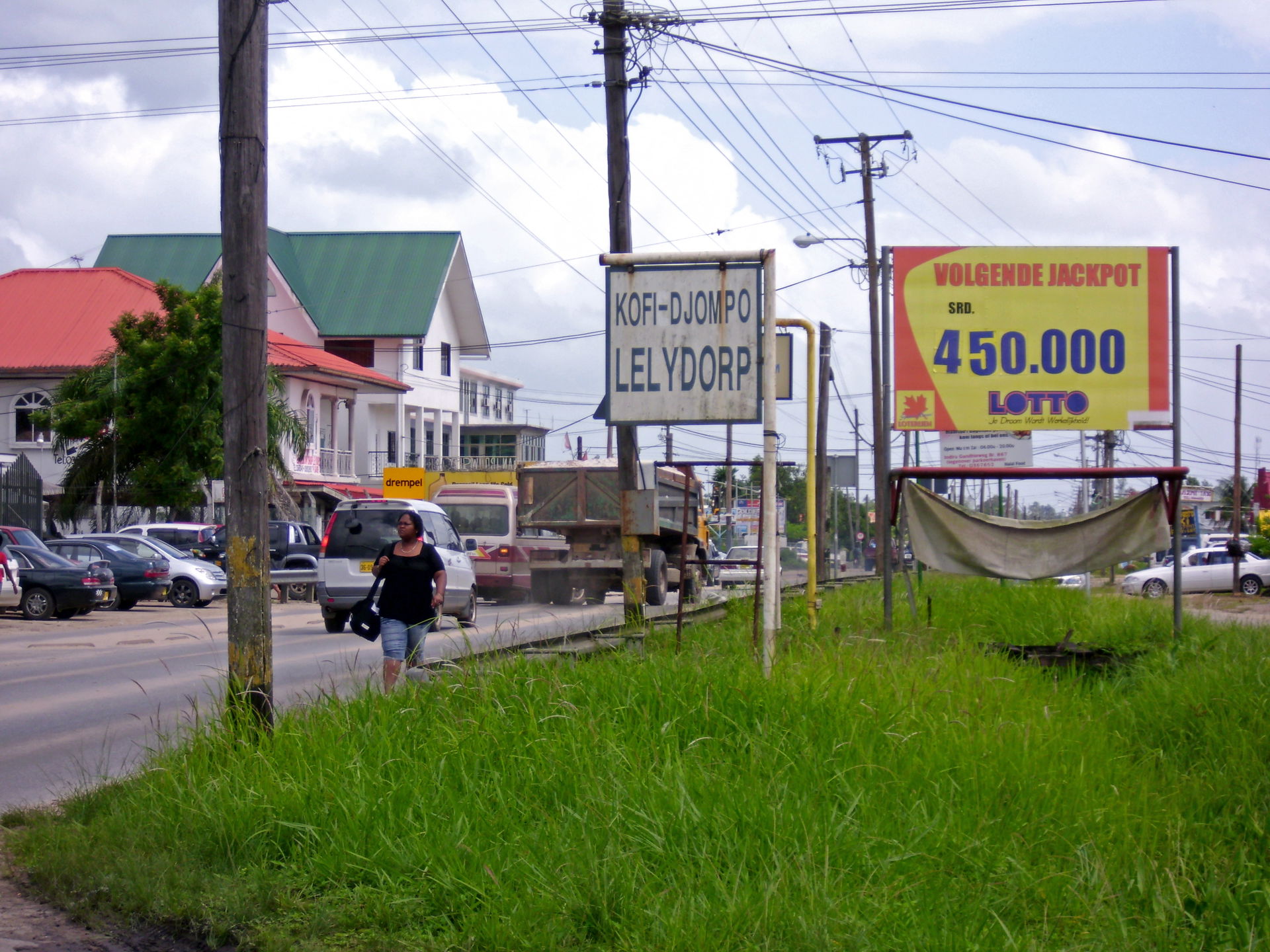 Lelydorp, Ortsschild