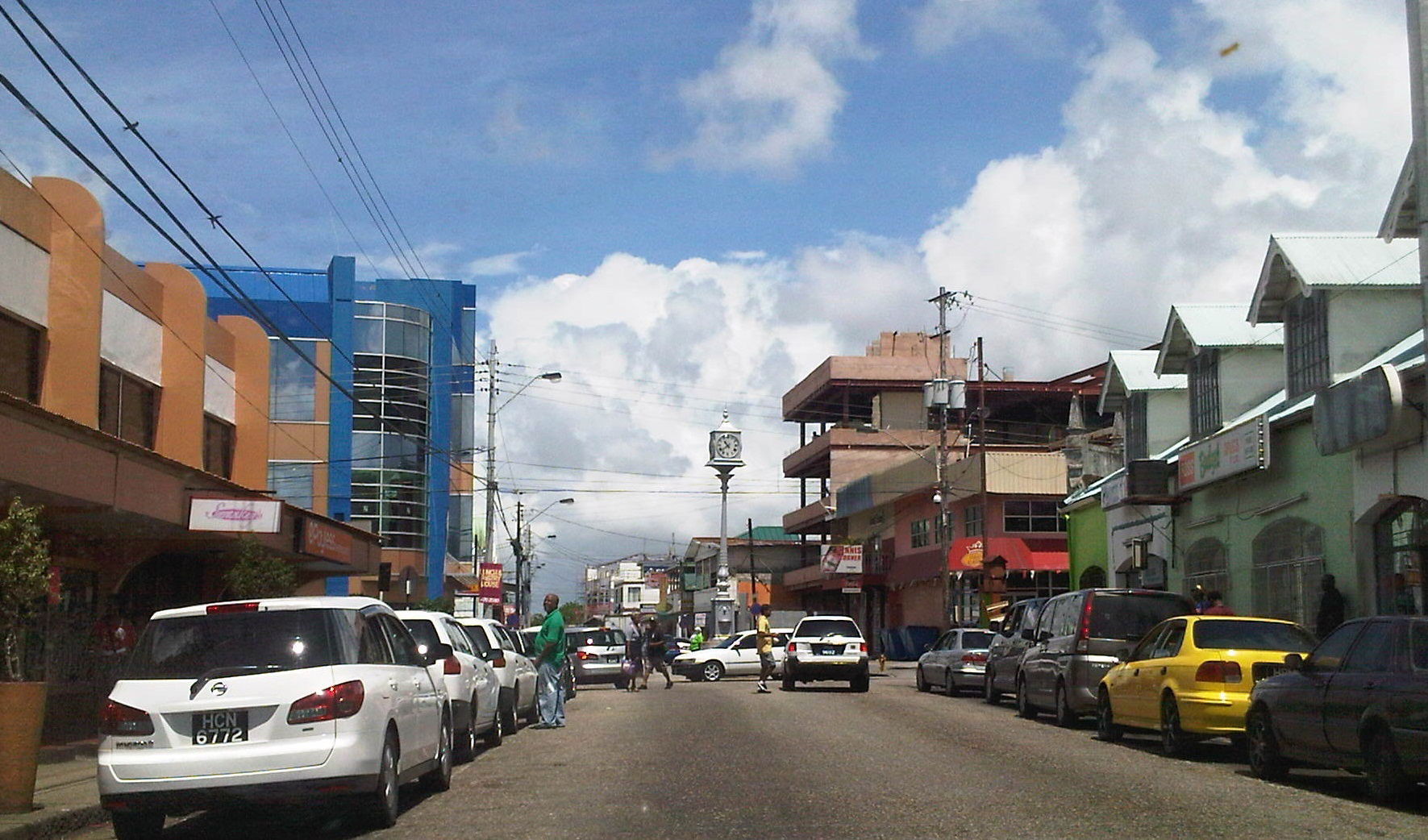 A section of Broadway in the Borough of Arima