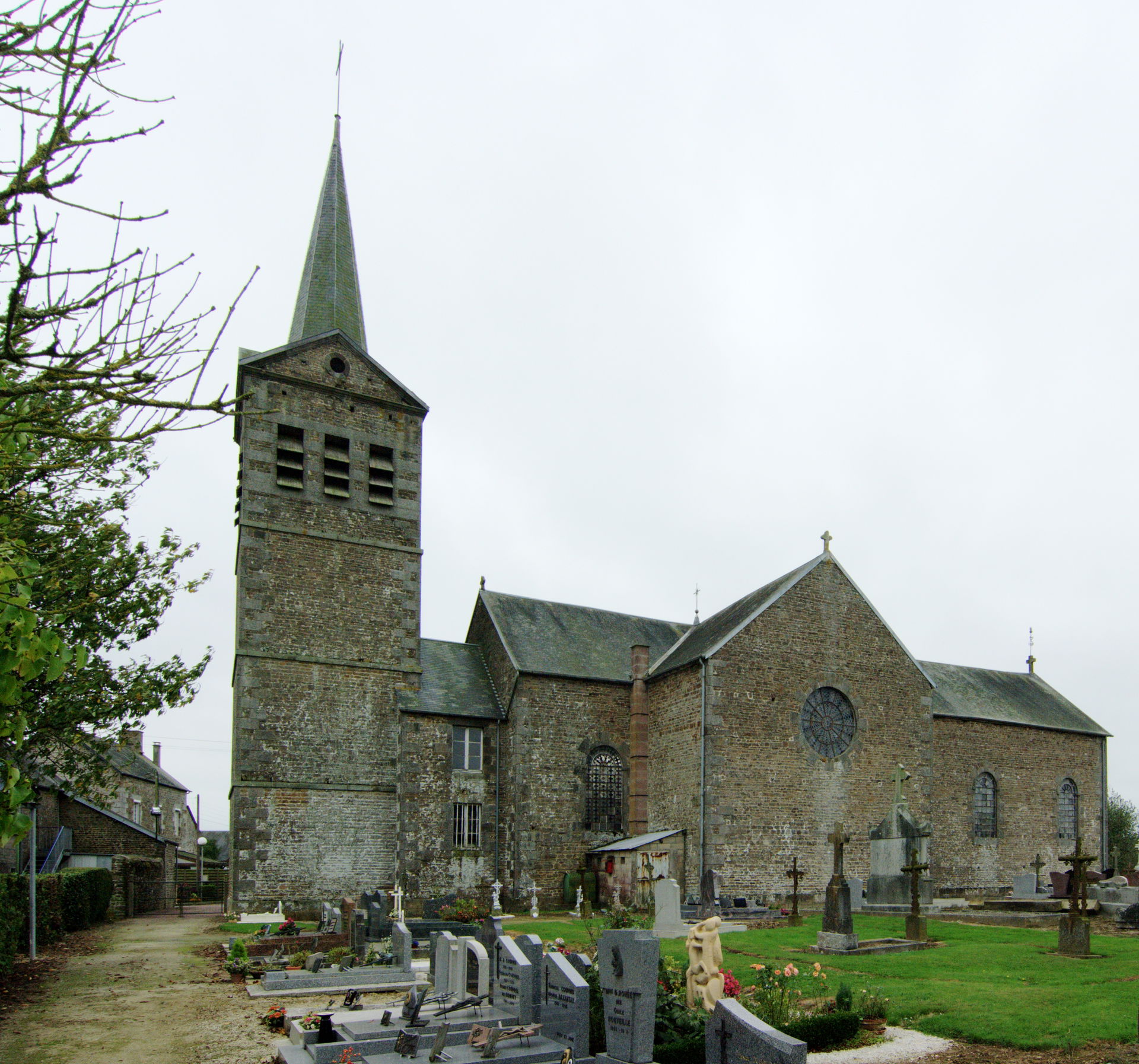L'église de La Chapelle-Biche, Orne.