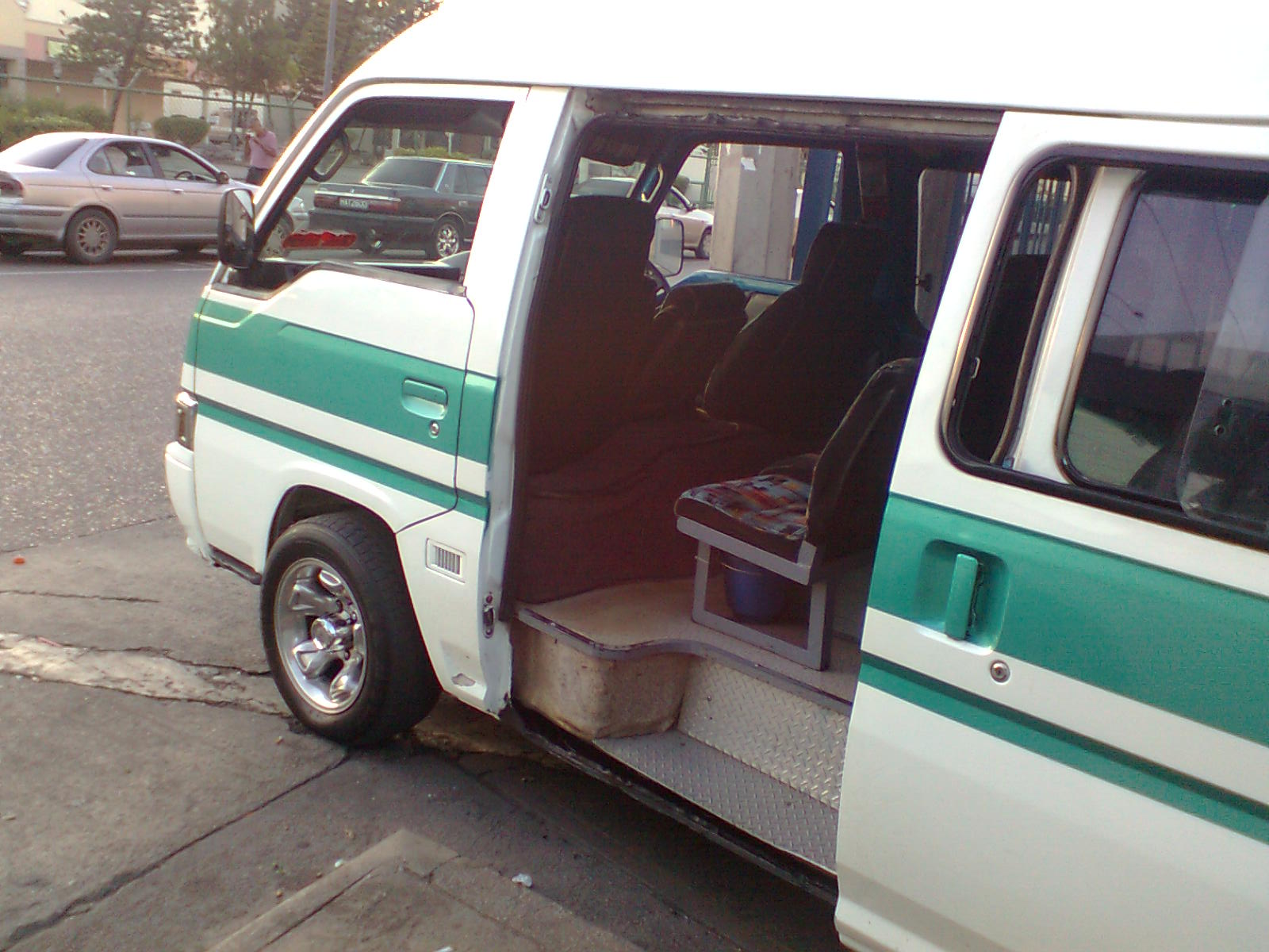 A Chaguanas/Couva Maxi-taxi awaiting  passengers.