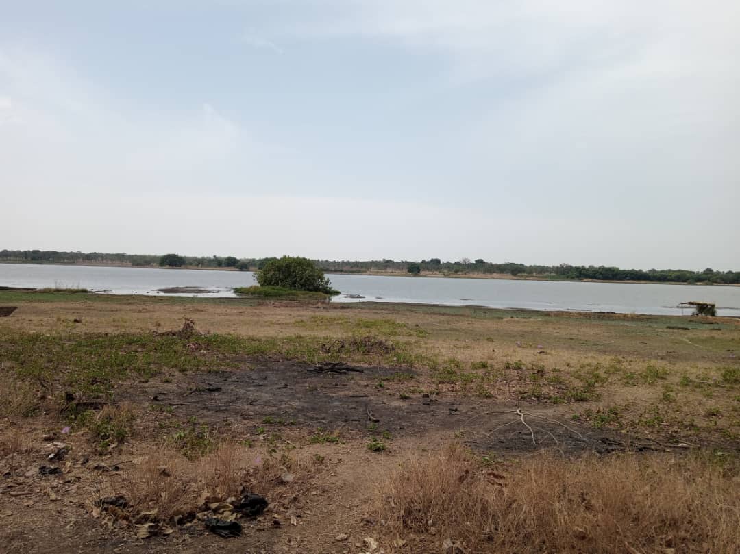 Tourist site of the cascade region lake with hippopotames at 7…