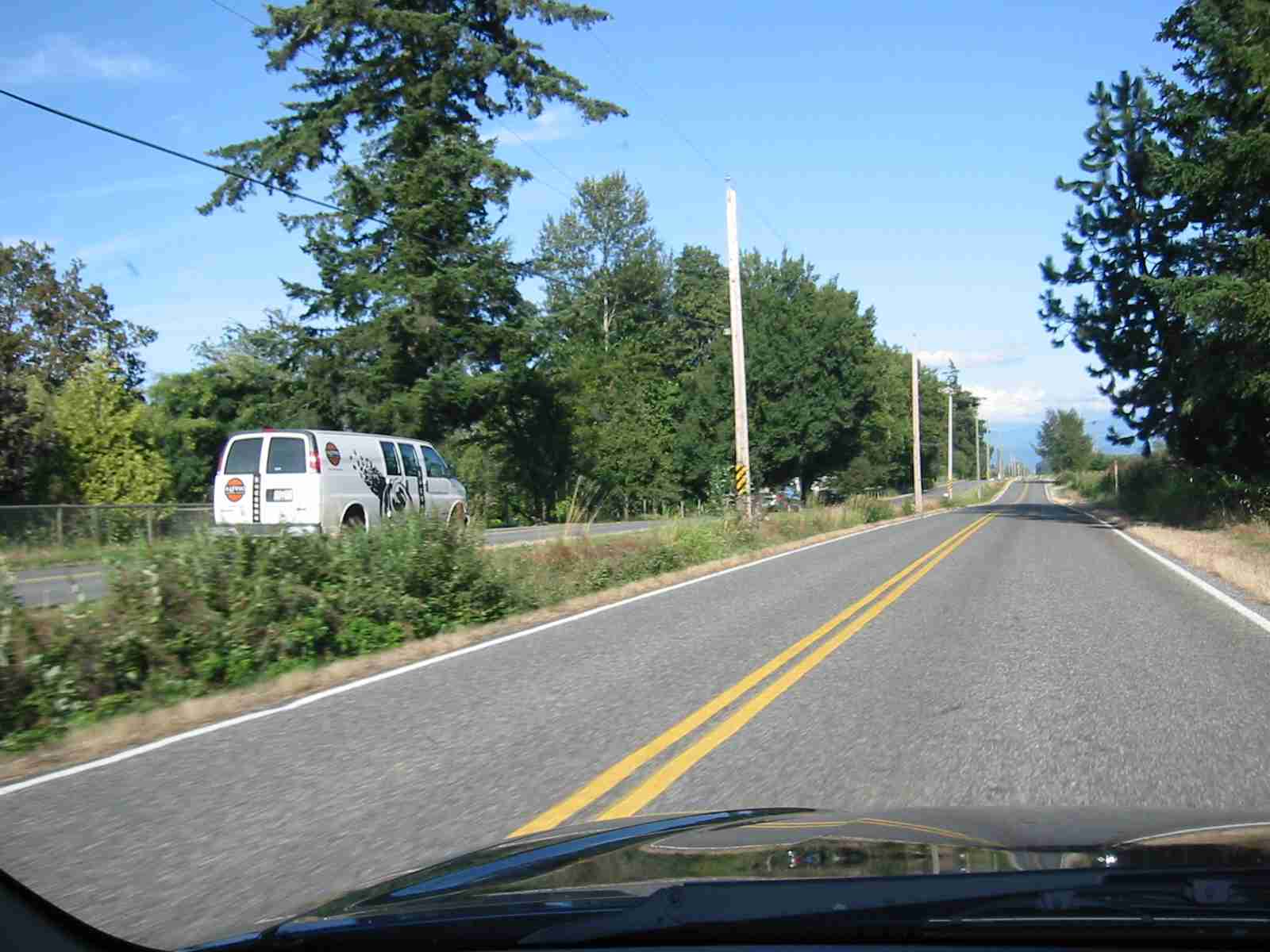 Lynden WA, Boundary Ave. Eastbound - Canada is on the left